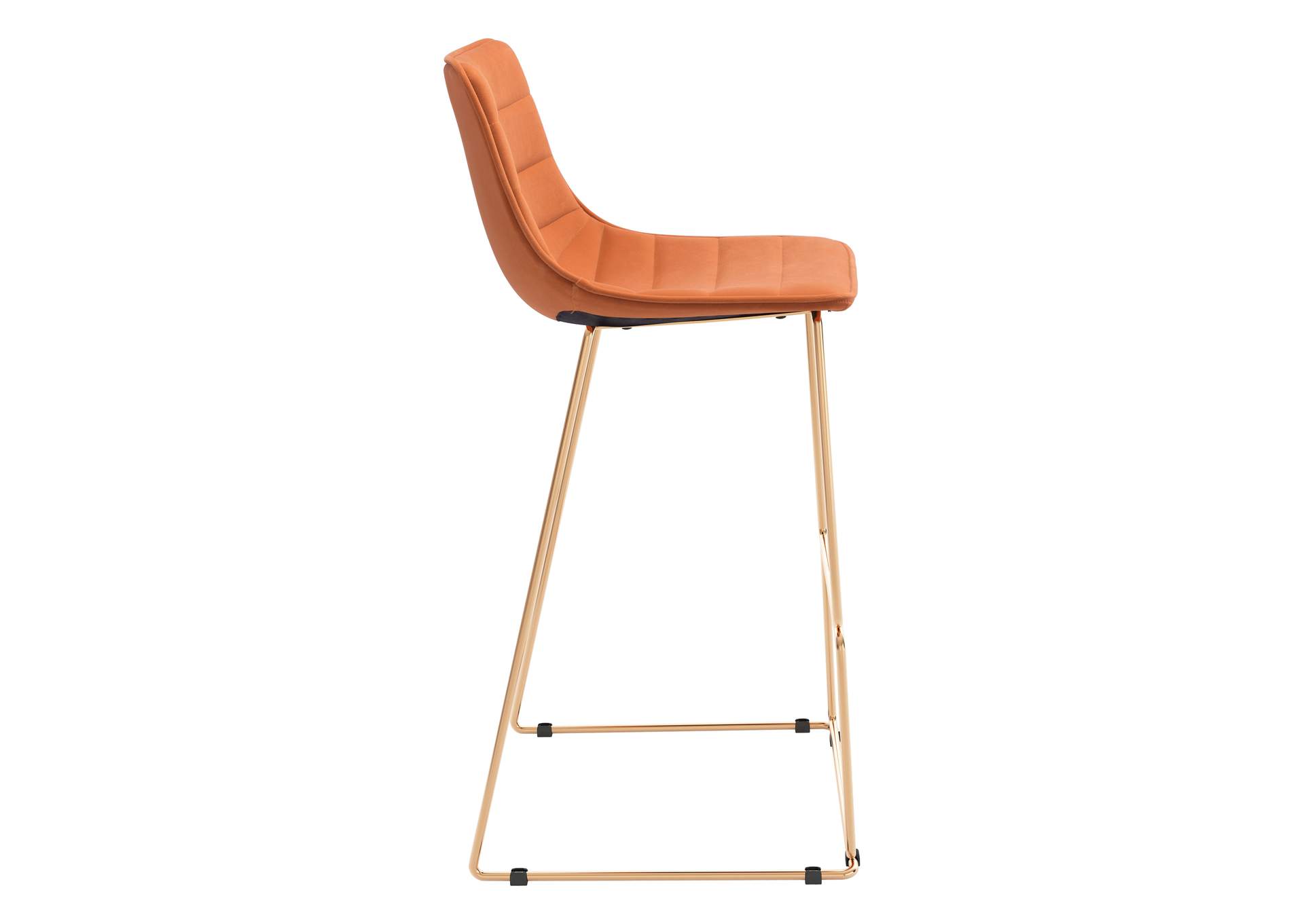 Adele Barstool (Set Of 2) Orange & Gold image 5