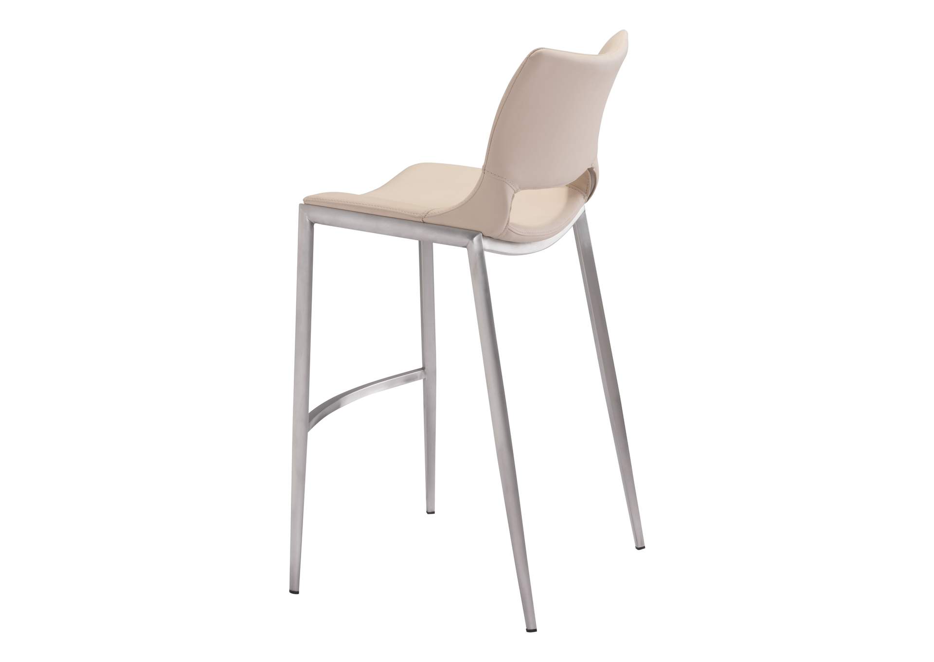 Ace Barstool (Set Of 2) Light Pink & Silver image 8