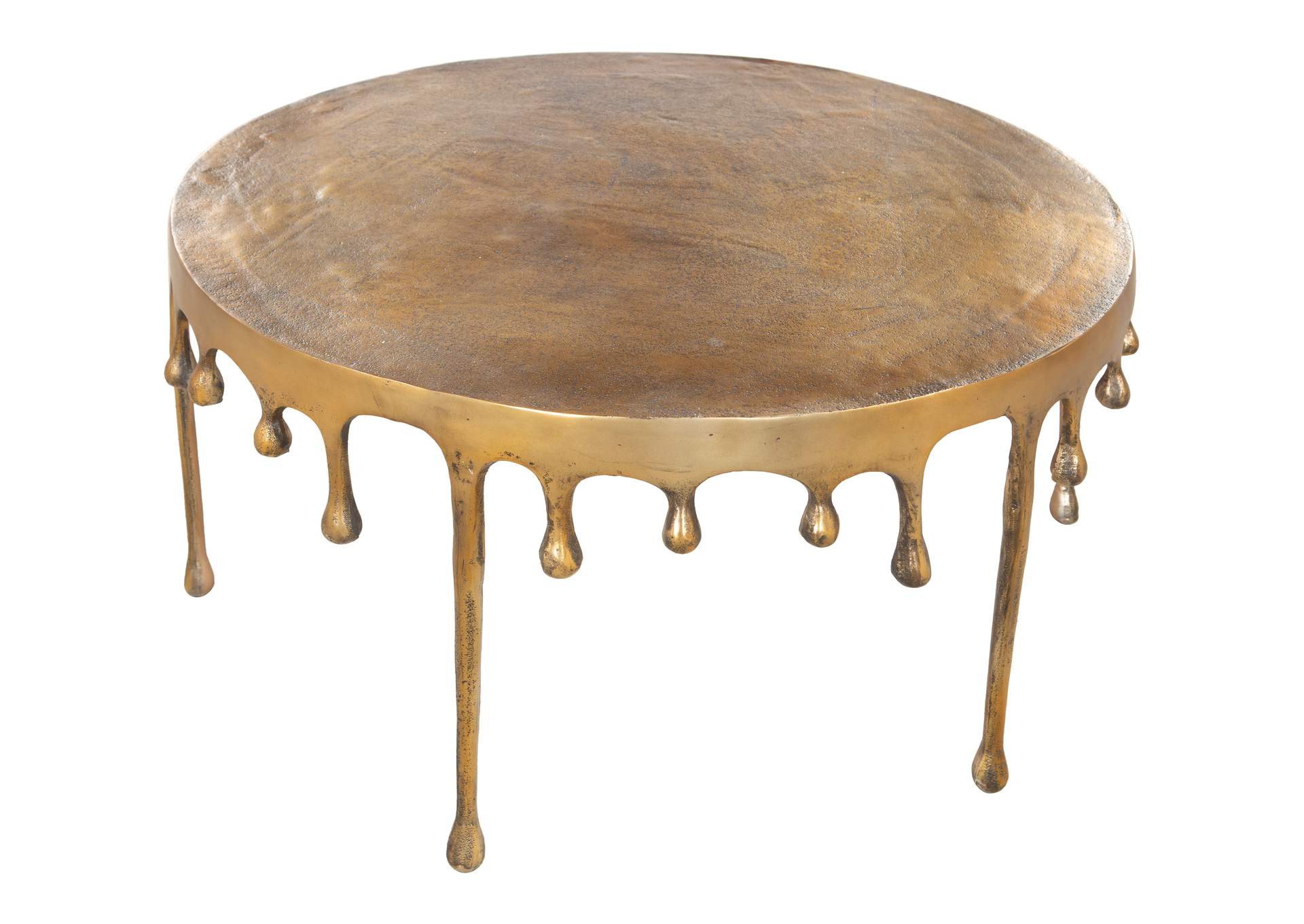 Drip Coffee Table Antique Brass image 5