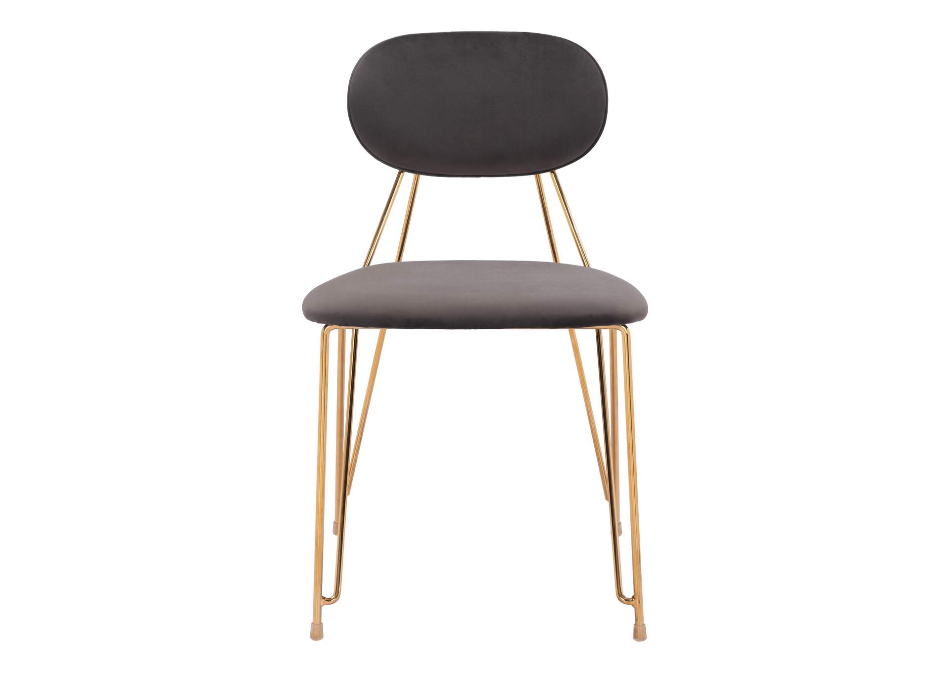 Georges Dining Chair (Set Of 2) Gray & Gold image 6