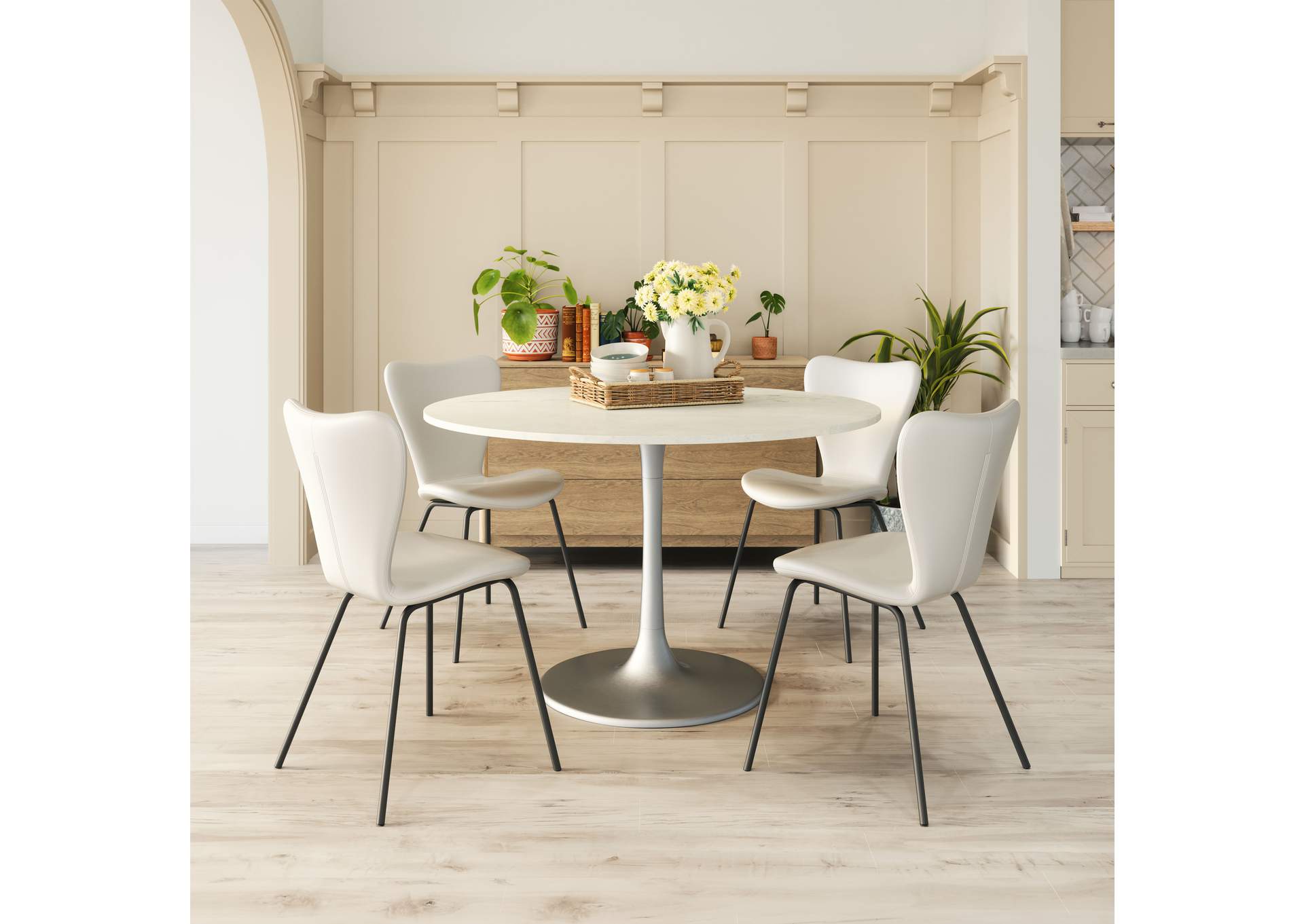 Torlo Dining Chair (Set Of 2) White image 1