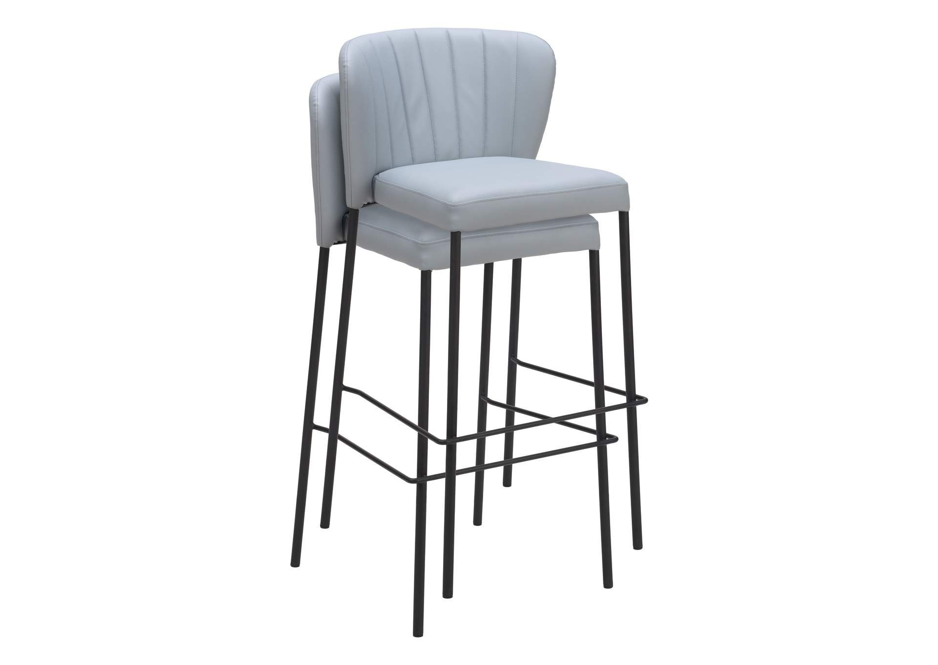 Linz Barstool (Set Of 2) Gray image 9