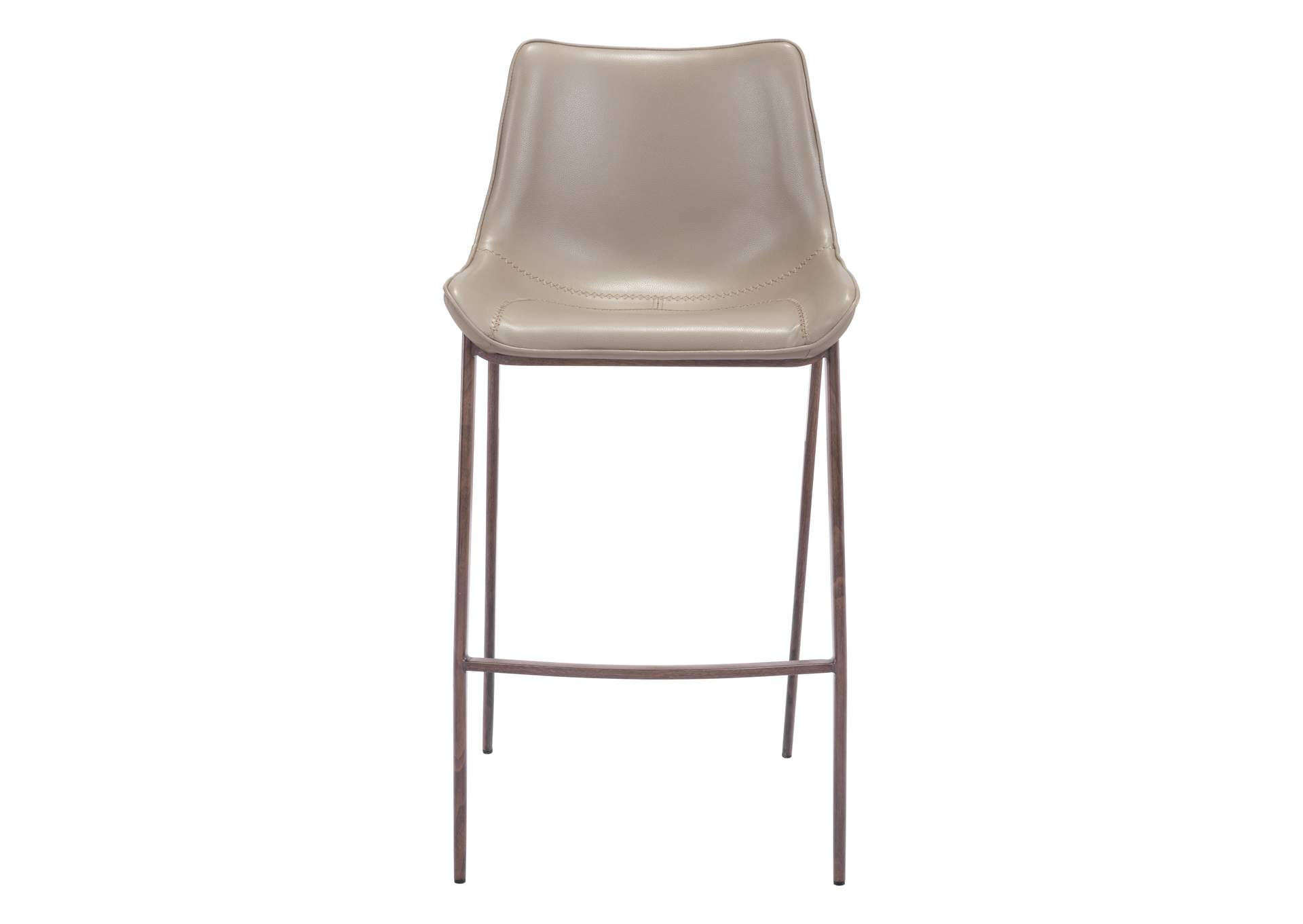Magnus Barstool (Set Of 2) Brown & Walnut image 6
