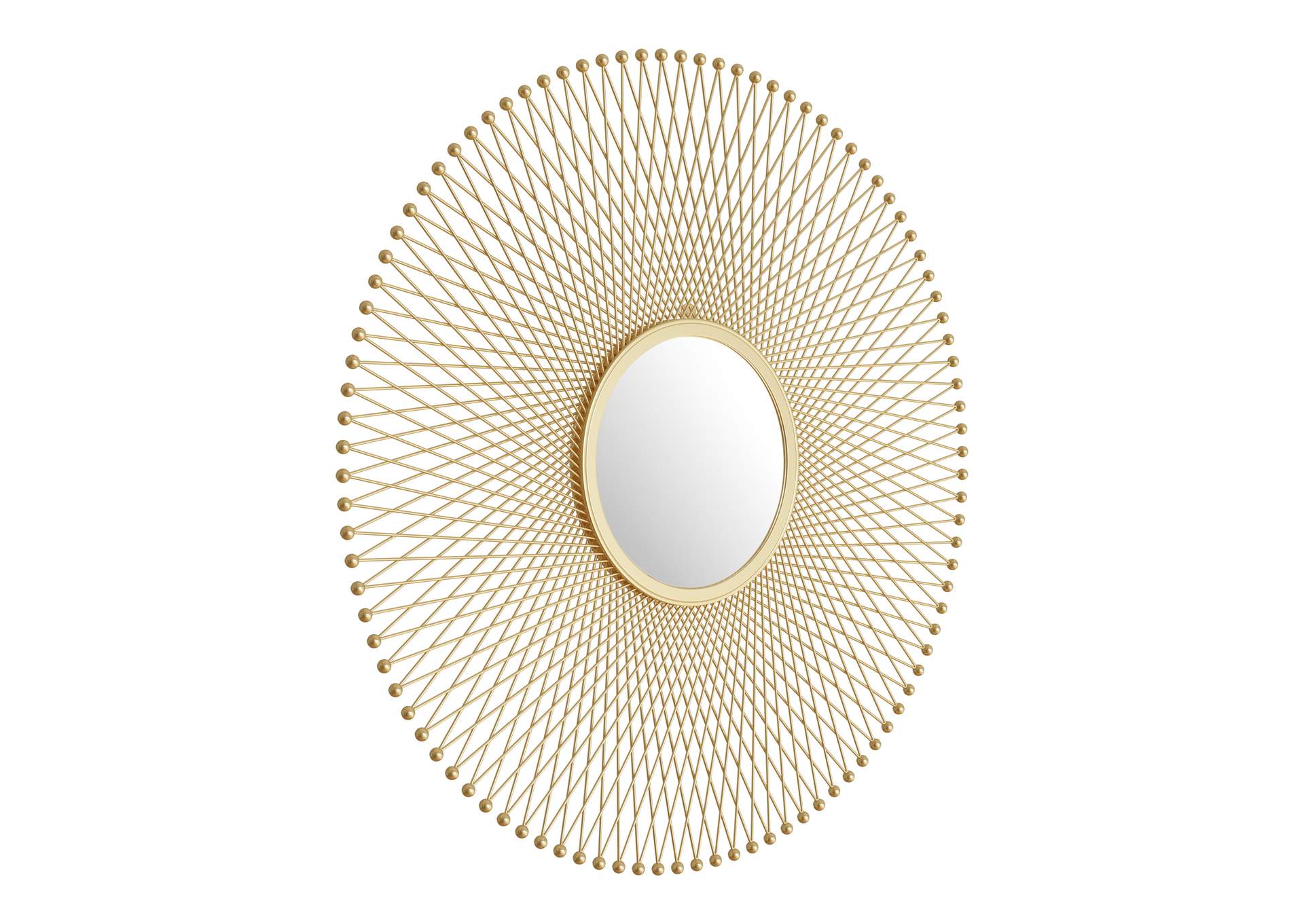 Glow Round Mirror Gold image 3