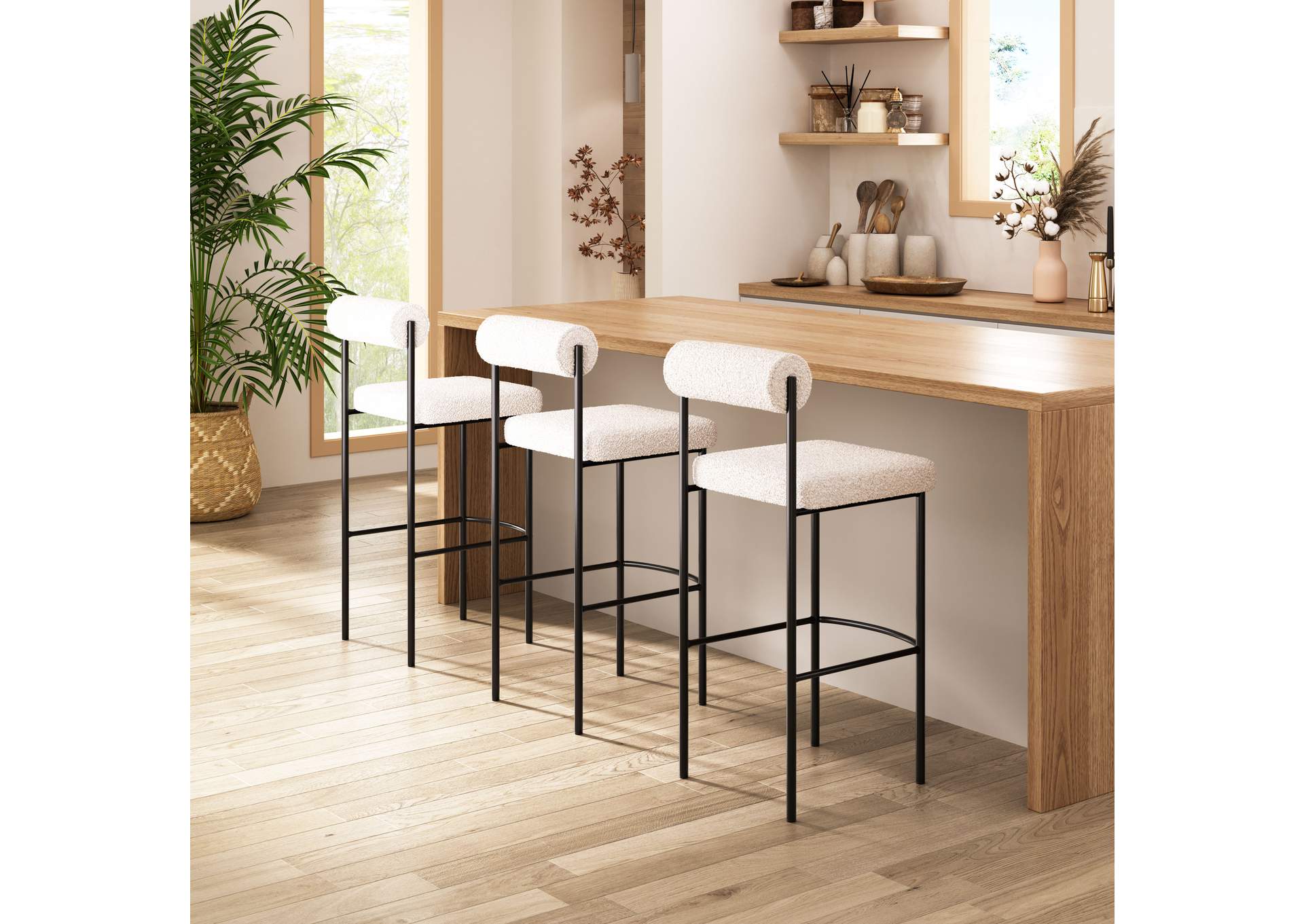 Livorno Barstool (Set Of 2) Ivory image 3