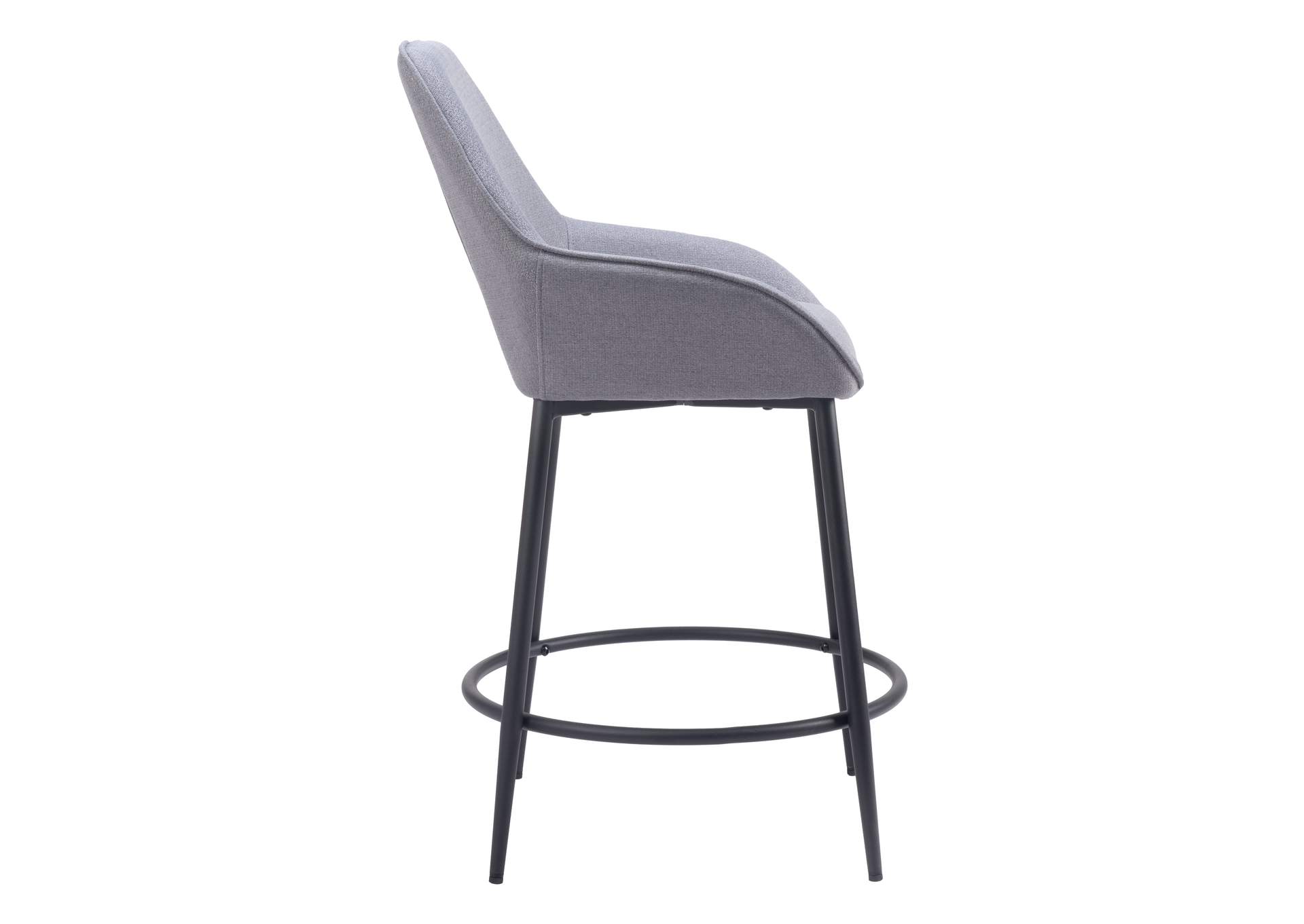 Vila Counter Stool (Set Of 2) Gray image 3