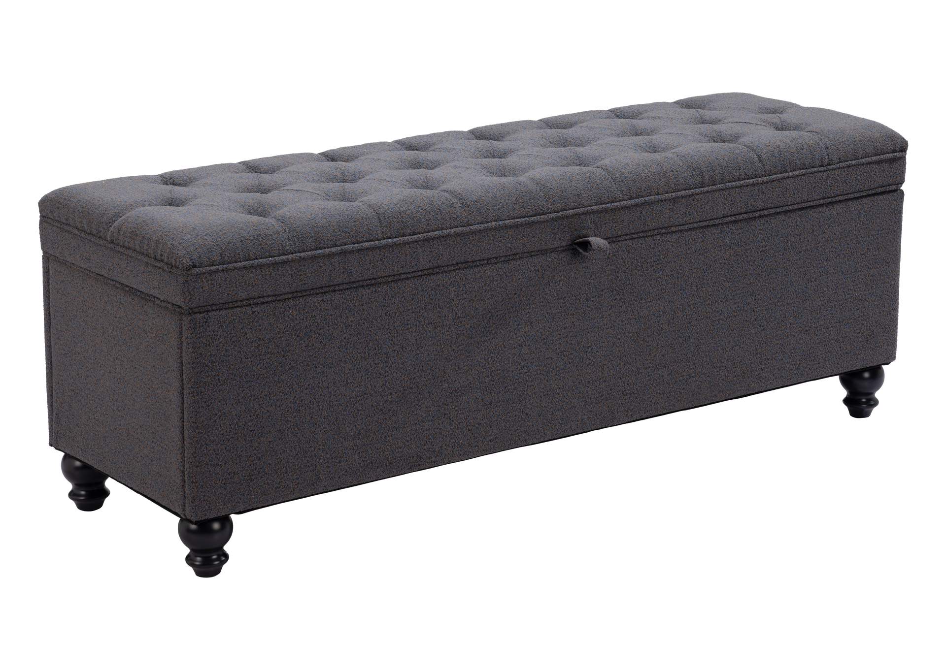 Halifax Storage Bench Gravel Gray image 1