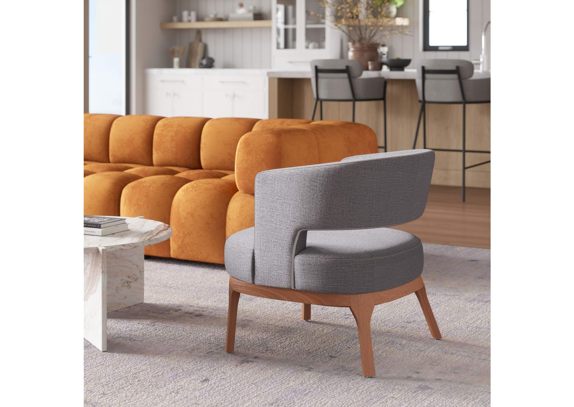Penryn Accent Chair Slate Gray image 3