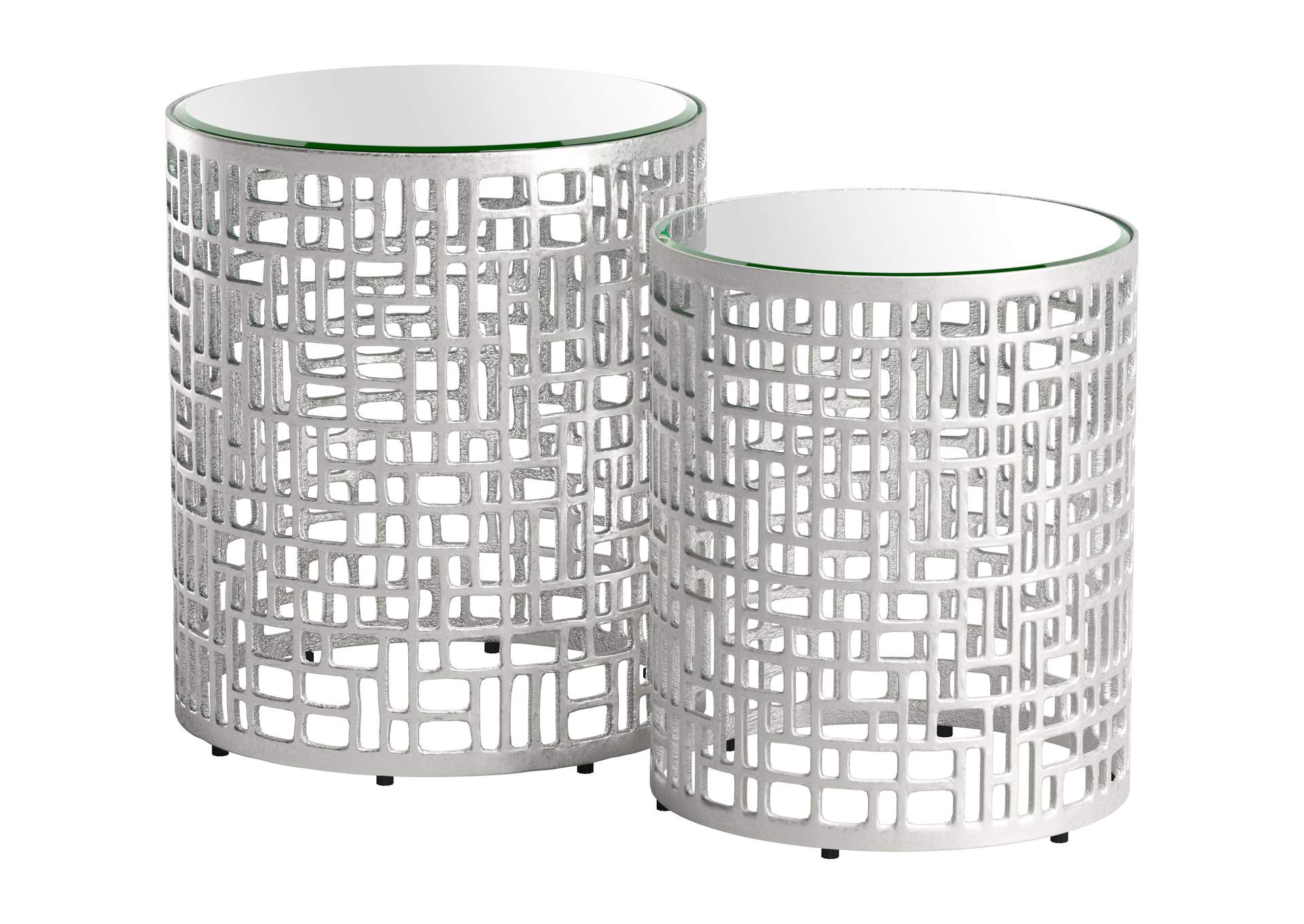 Reden Side Table Set (2-Piece) Silver image 3