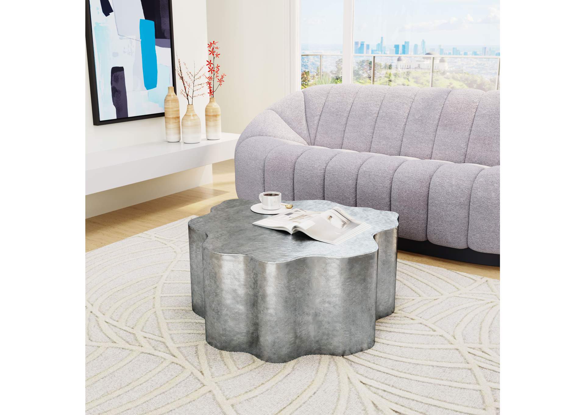 Kortha Coffee Table Antique Silver image 1