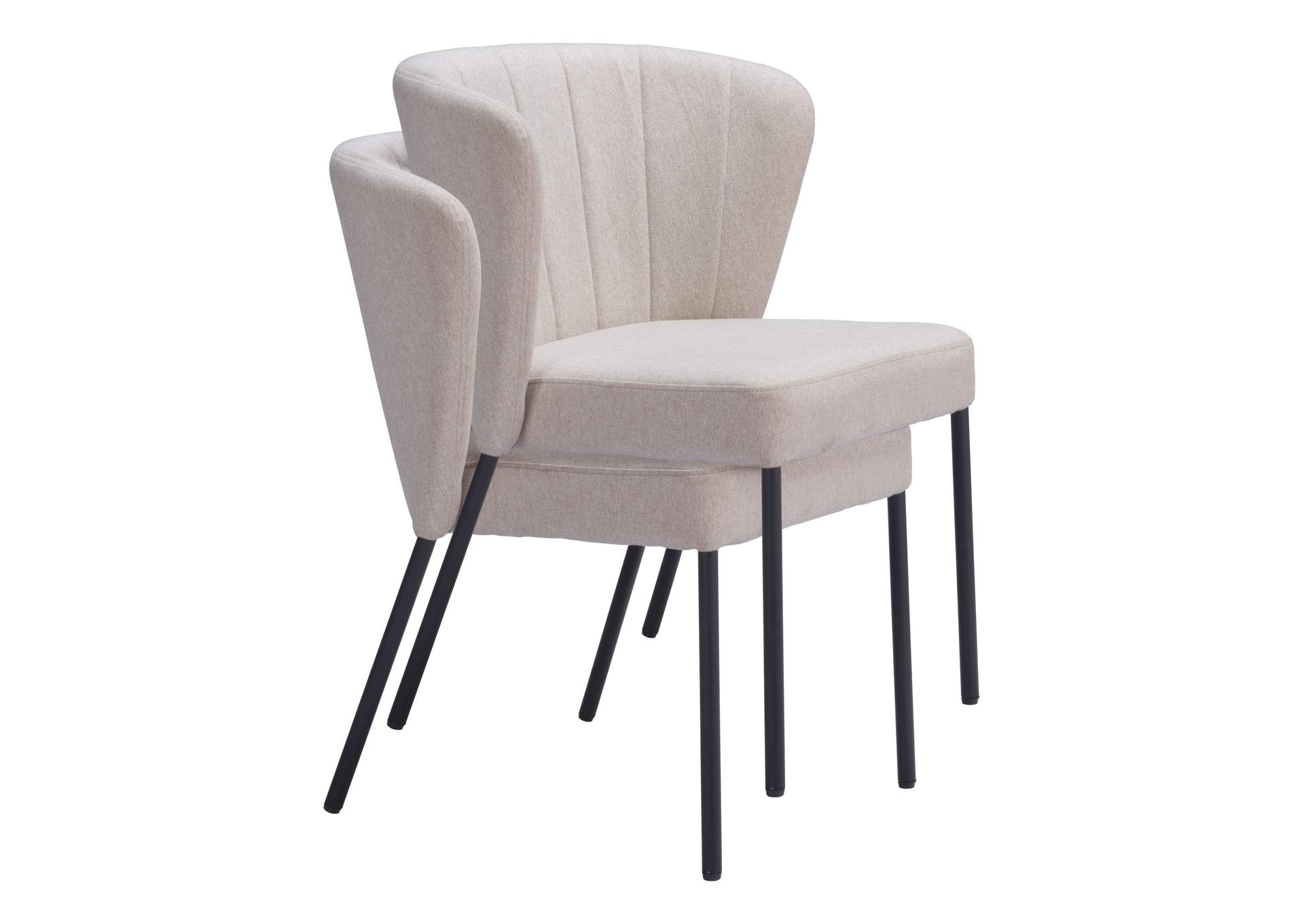 Aimee Dining Chair (Set Of 2) Beige image 10