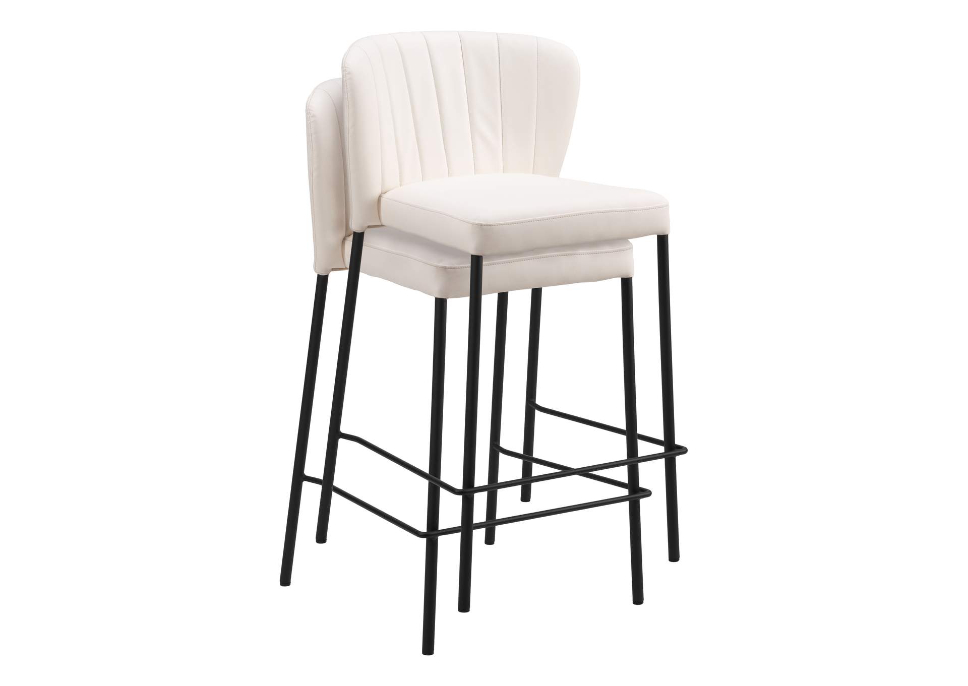 Linz Counter Stool (Set Of 2) Cream image 8