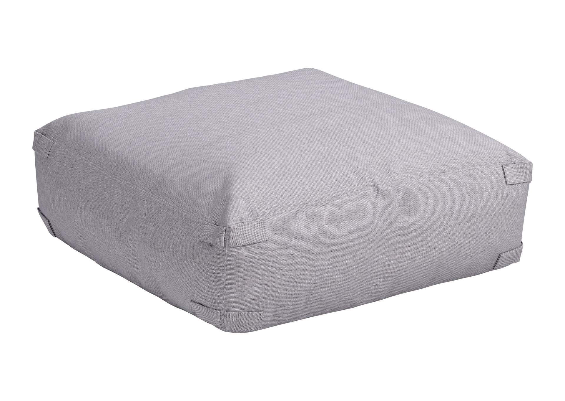 Luanda Outdoor Ottoman Gray image 7