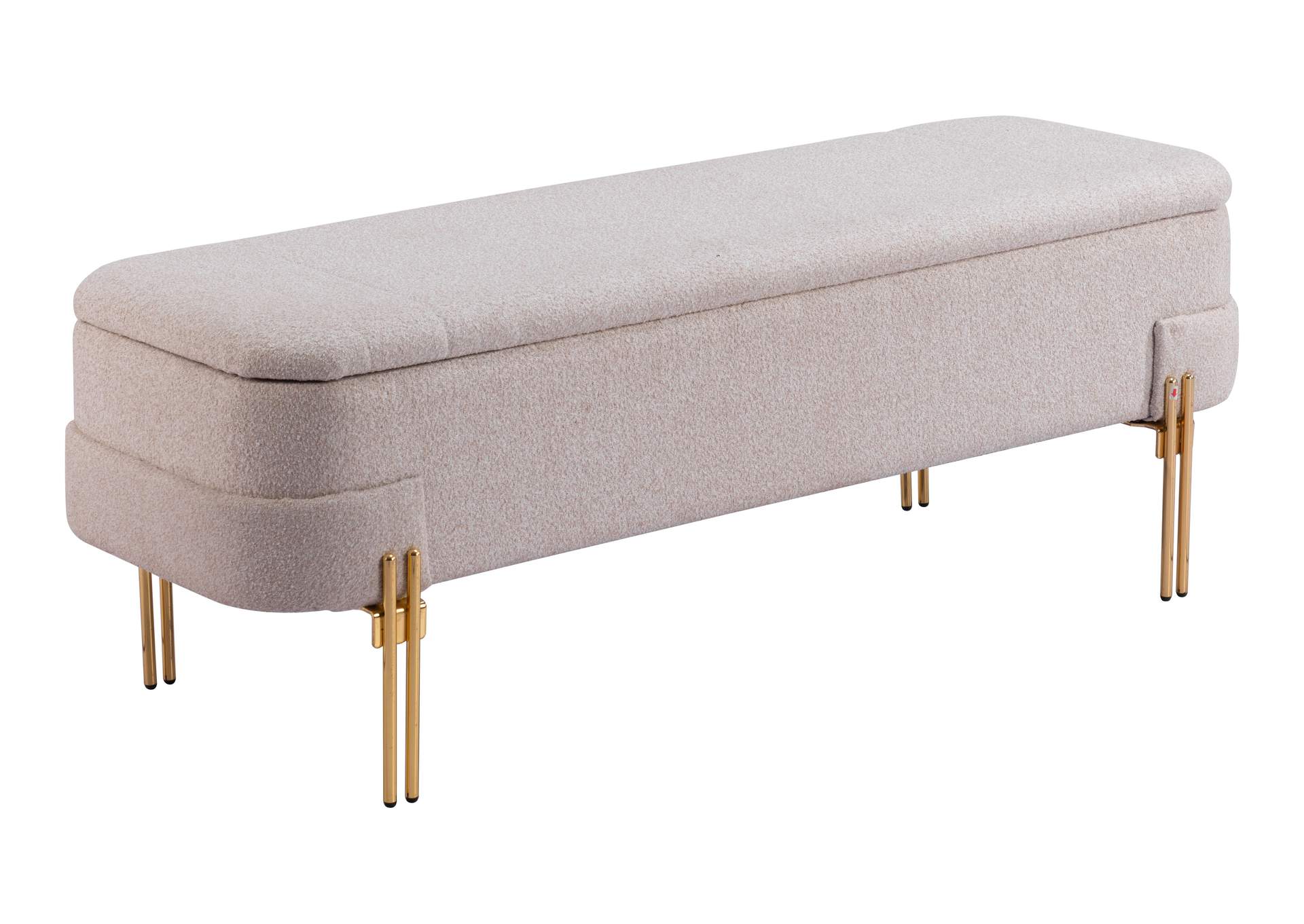 Lebreton Storage Bench Oatmeal Beige image 4