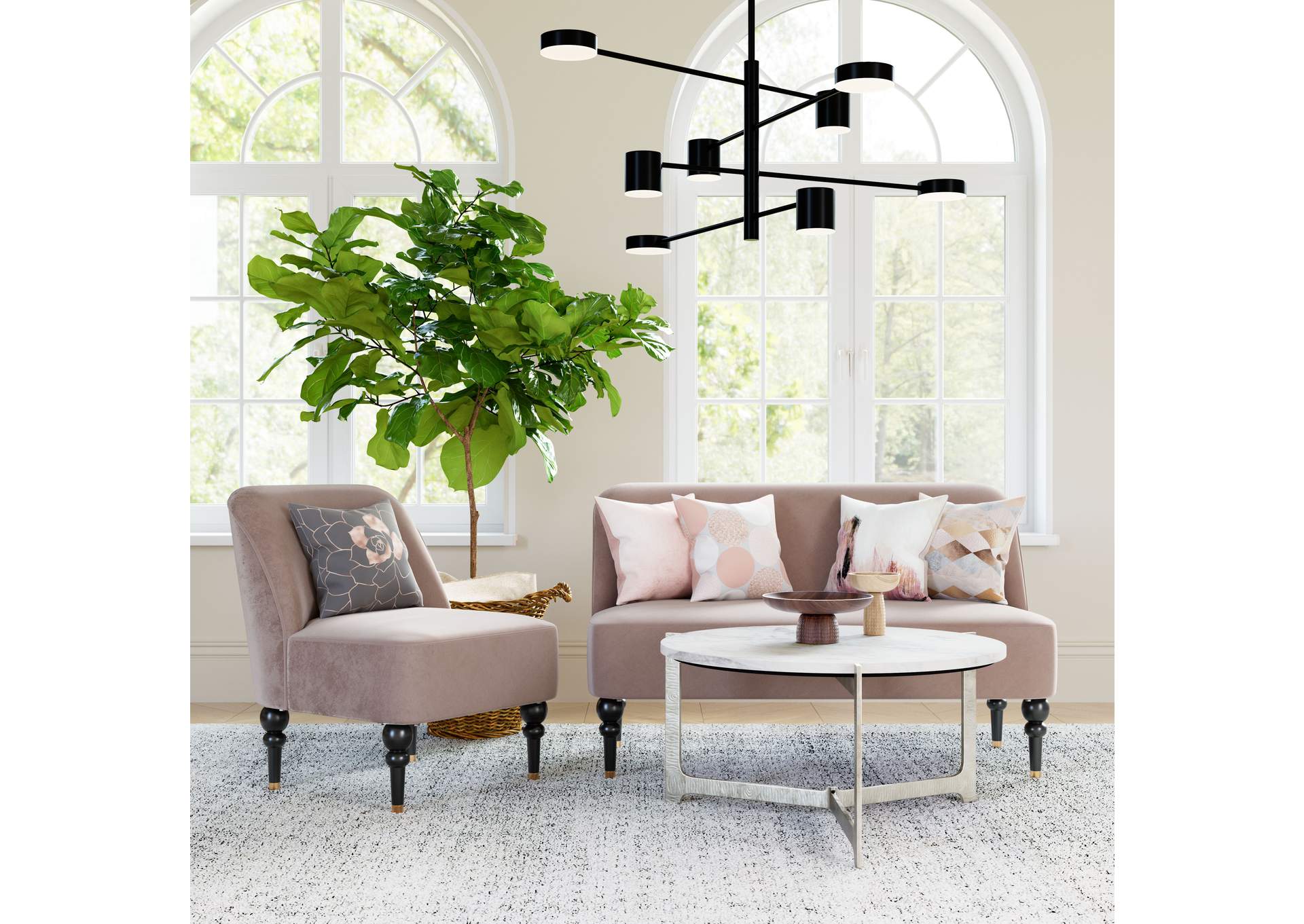 Bintulu Accent Chair Taupe image 3