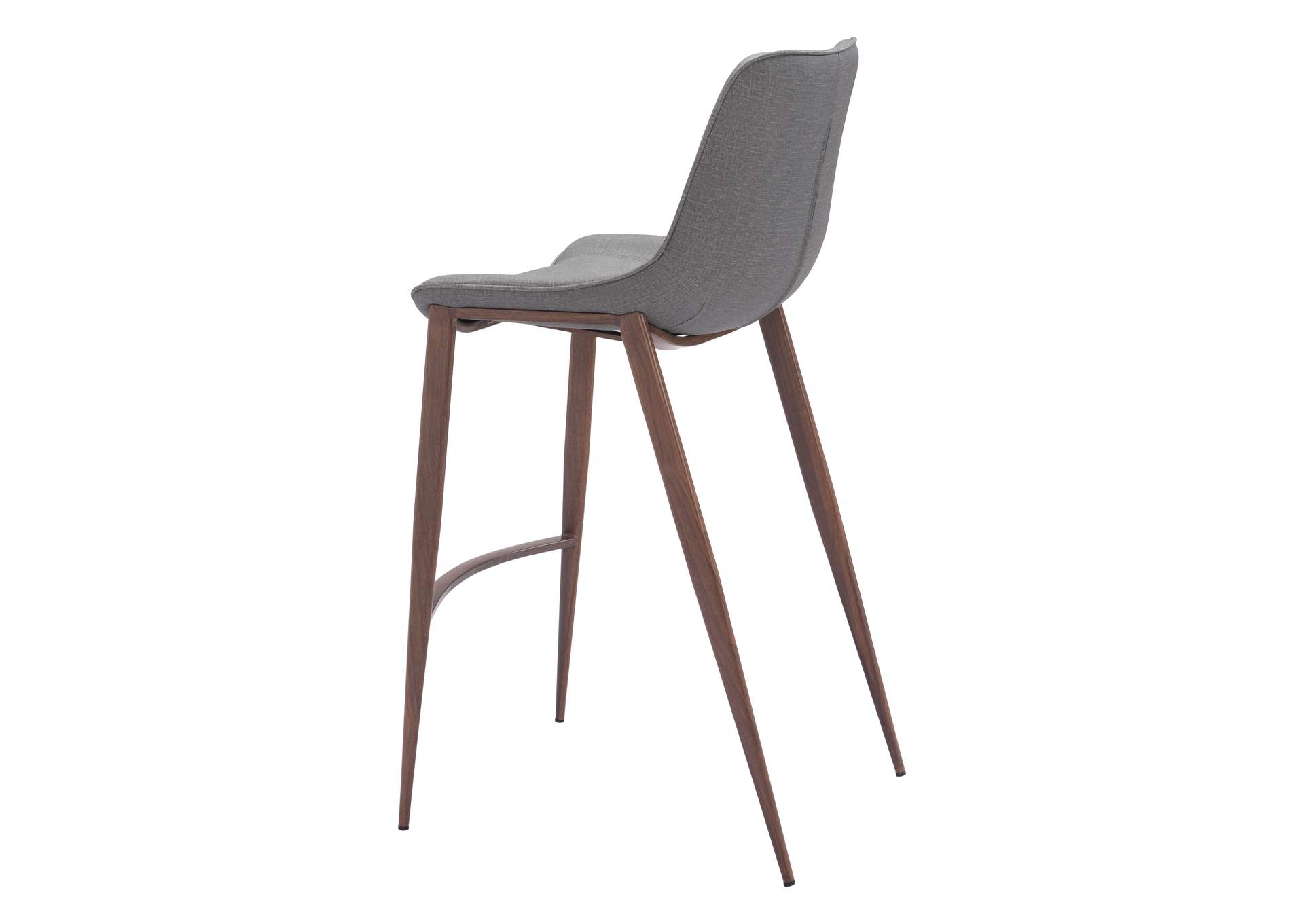 Magnus Barstool (Set Of 2) Slate Gray & Walnut image 7