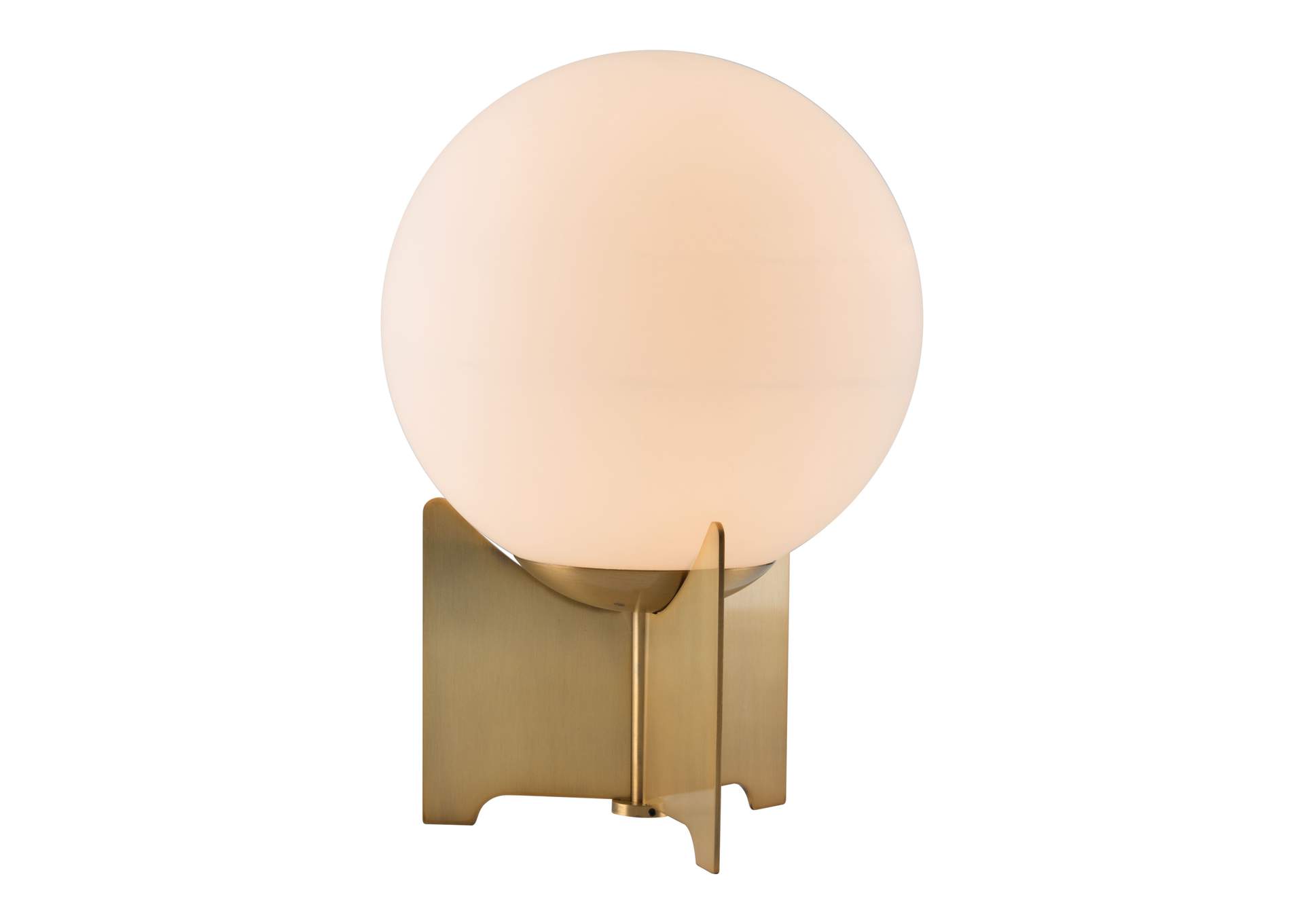 Pearl Table Lamp White & Brass image 4