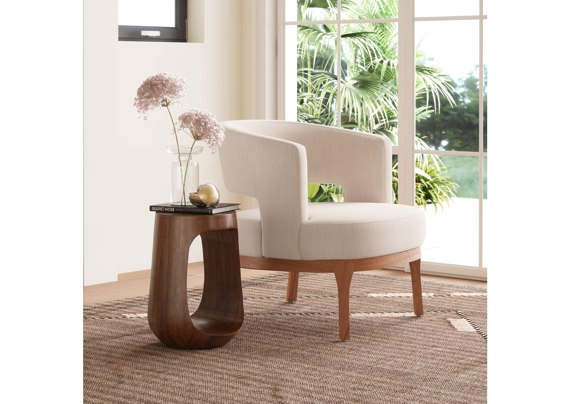 Okno Side Table Walnut image 1