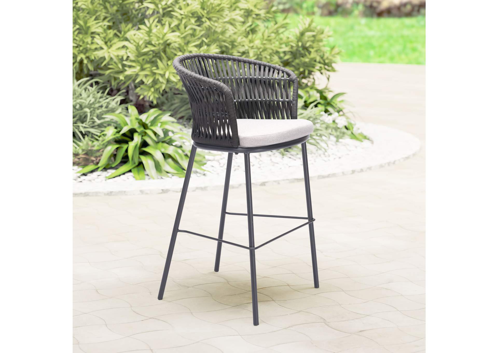Freycinet Outdoor Barstool (Set Of 2) Black image 1