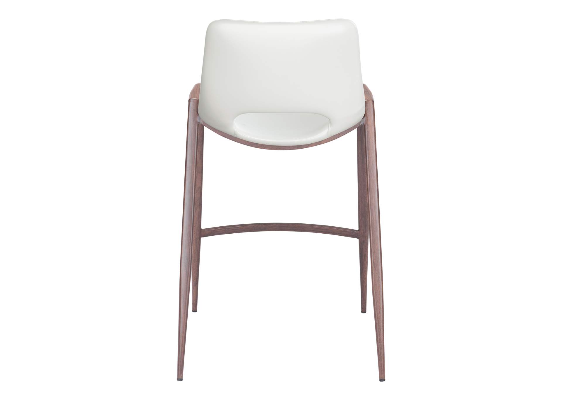 Desi Counter Stool (Set Of 2) White & Walnut image 7