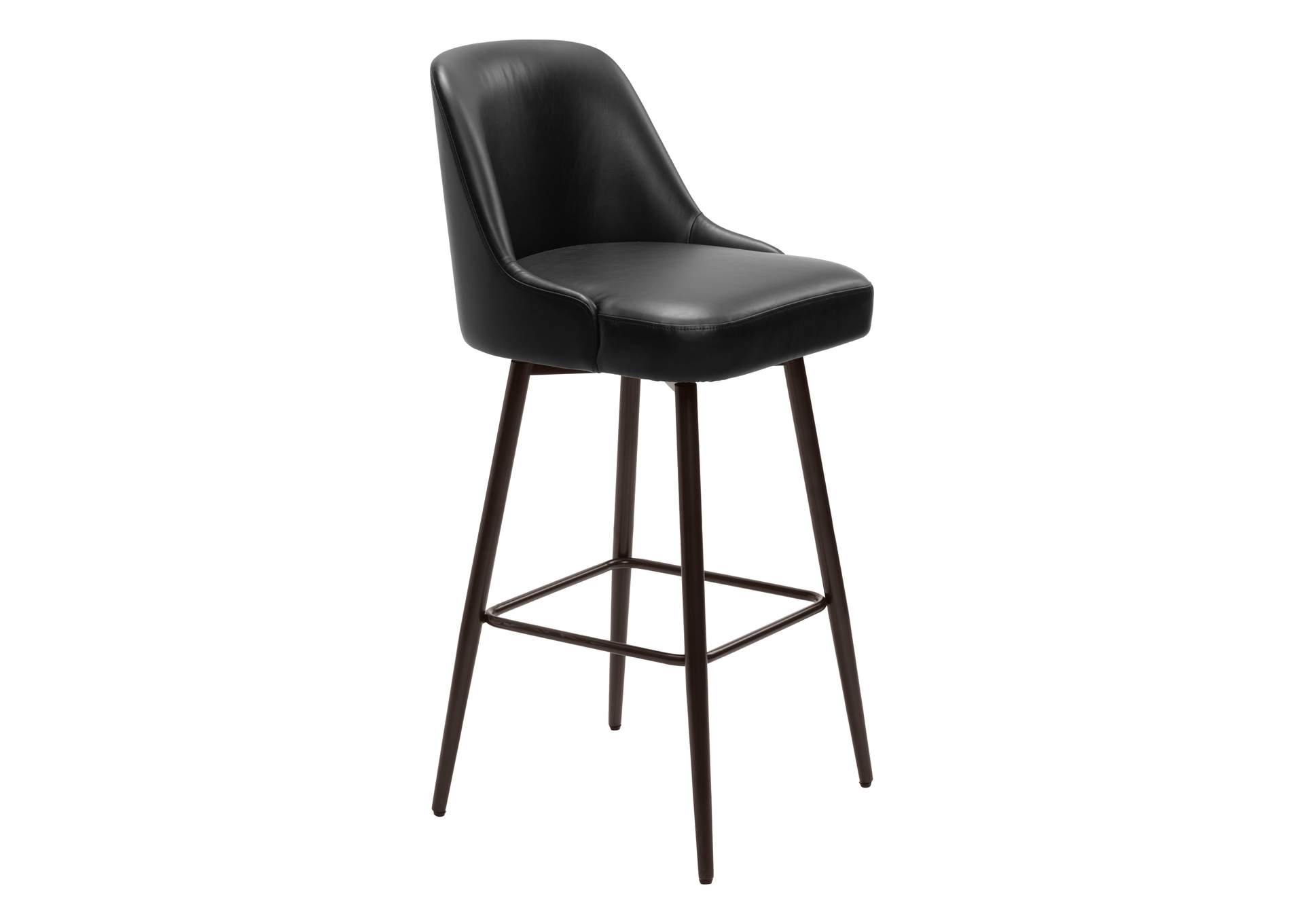 Keppel Swivel Barstool Black & Bronze image 3