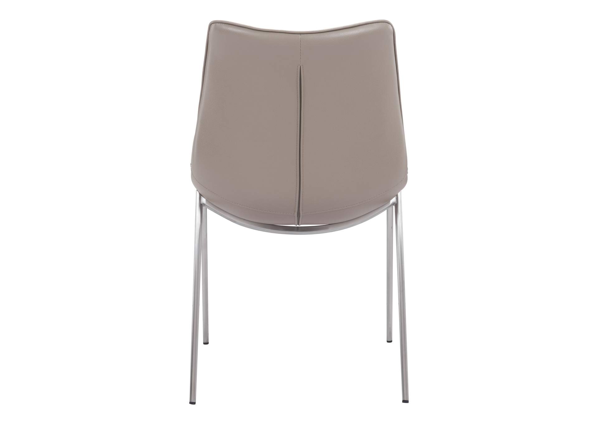Magnus Dining Chair (Set Of 2) Brown & Silver image 8