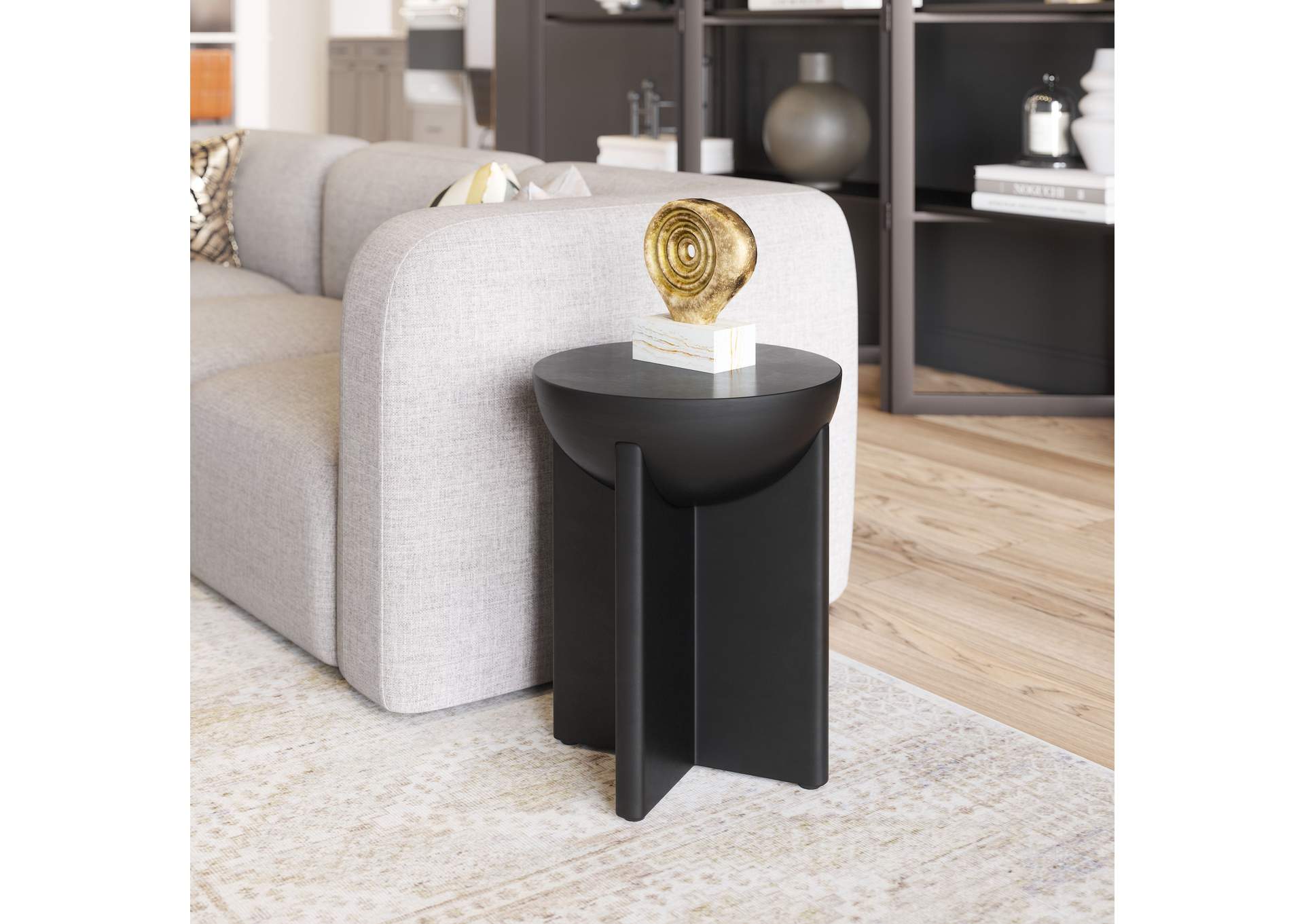 Tume Side Table Black image 1
