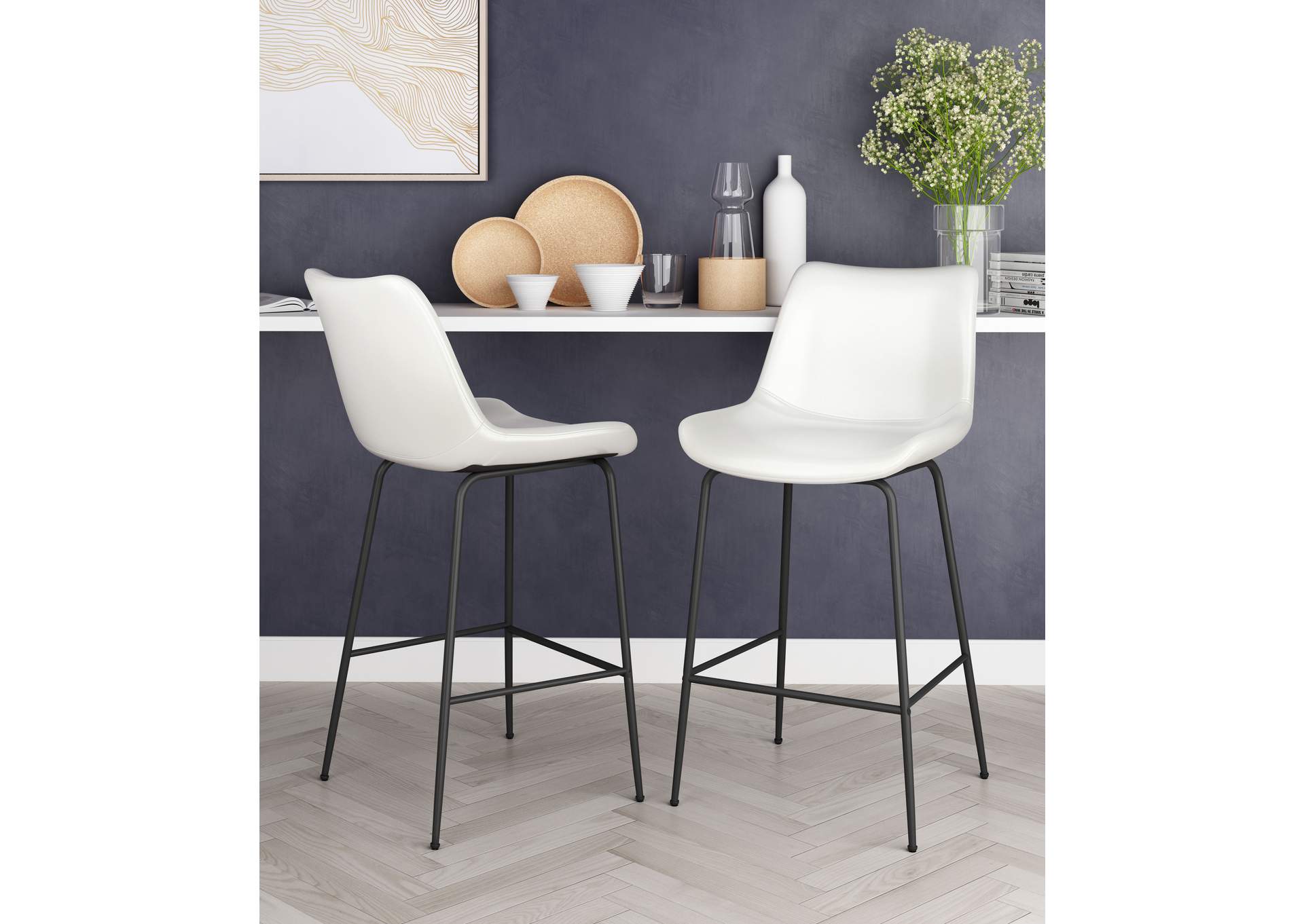 Byron Counter Stool White image 3