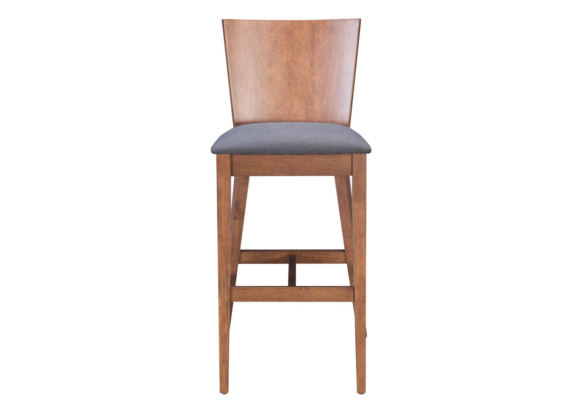 Ambrose Barstool (Set Of 2) Walnut & Dark Gray image 5