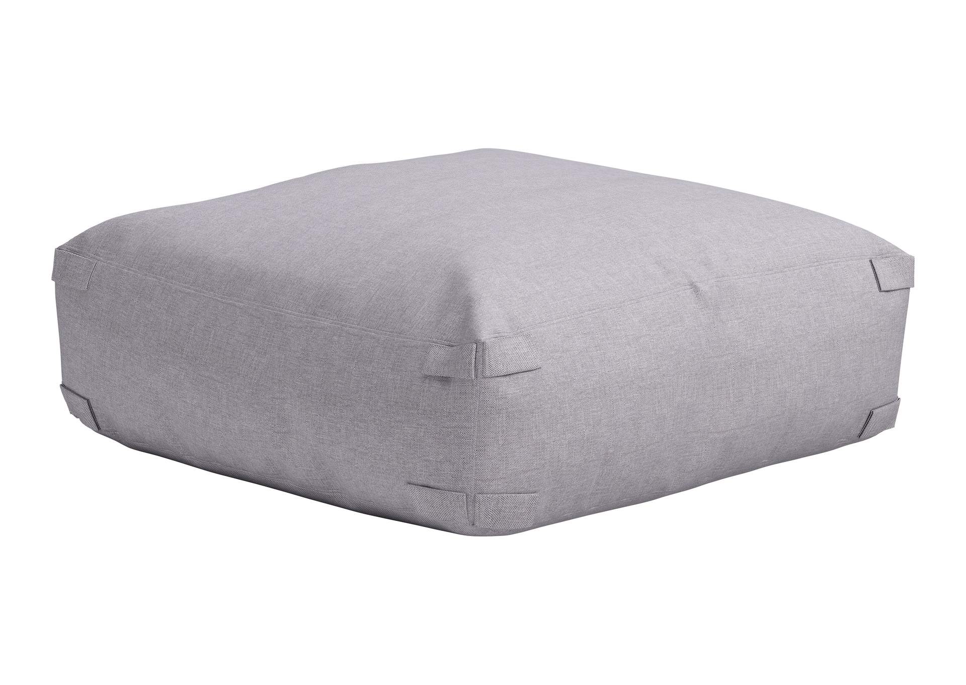 Luanda Outdoor Ottoman Gray image 6