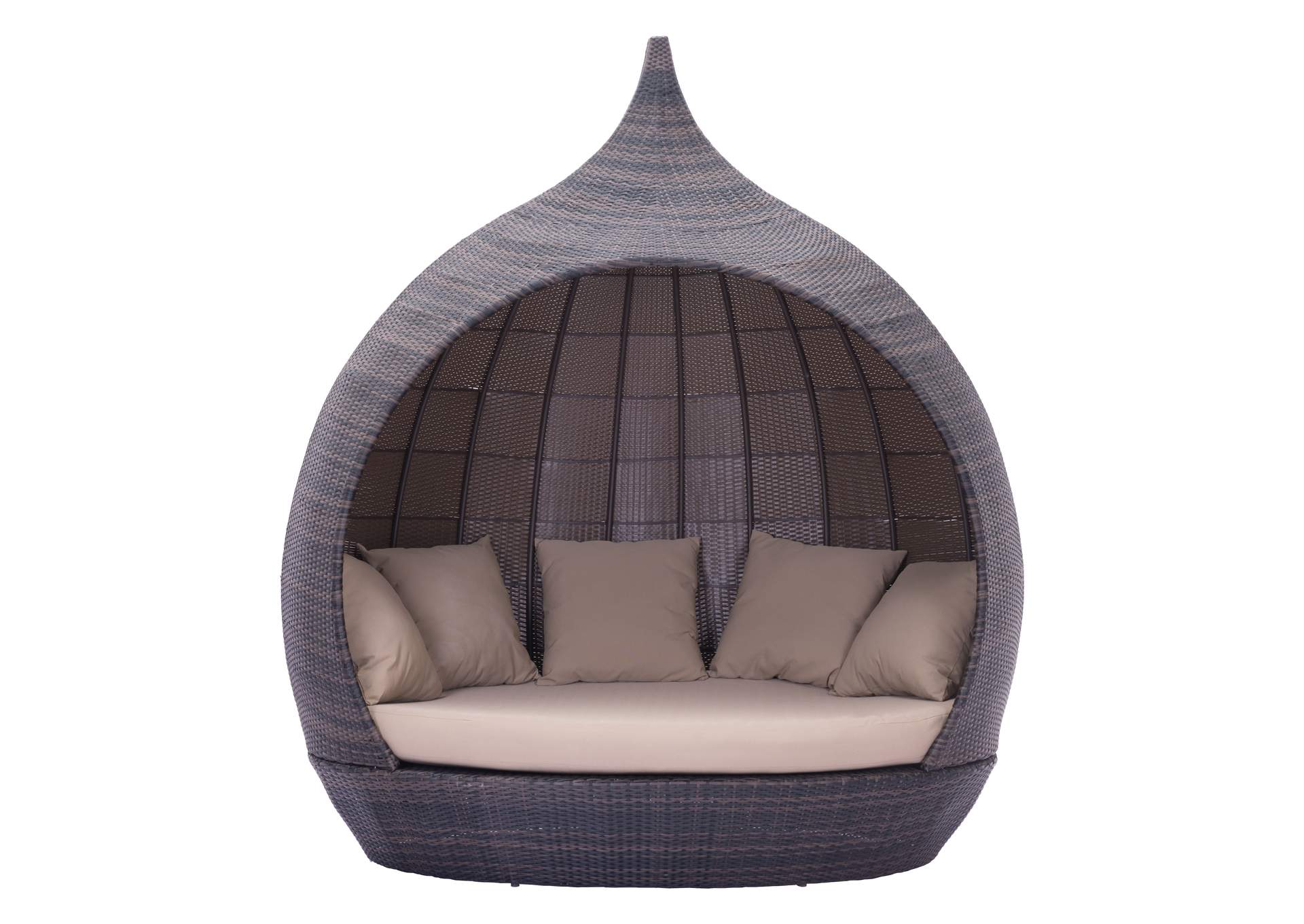 Martinique Outdoor Beach Daybed Brown & Beige image 6