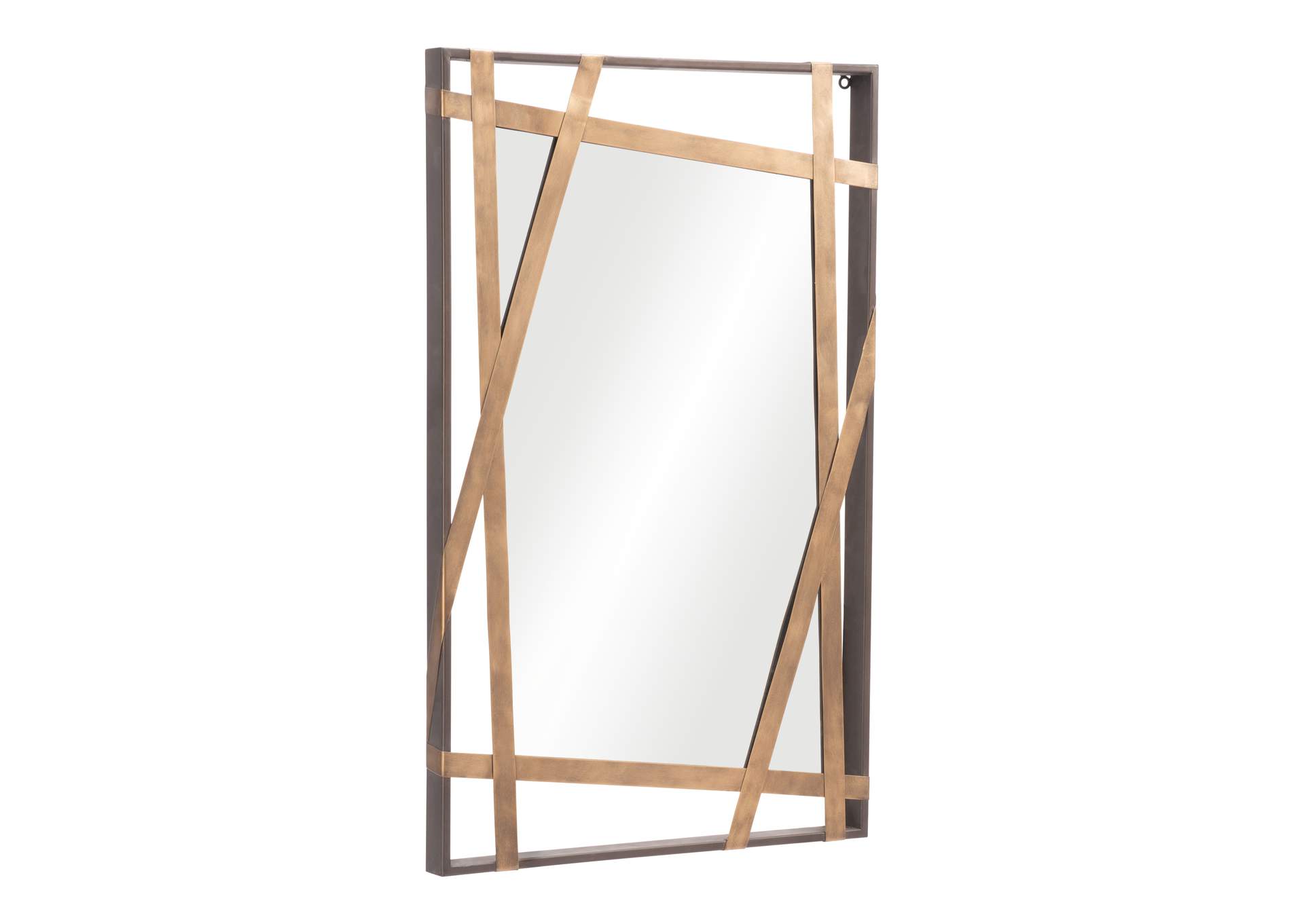 Tolix Mirror Antique Gold & Black image 3