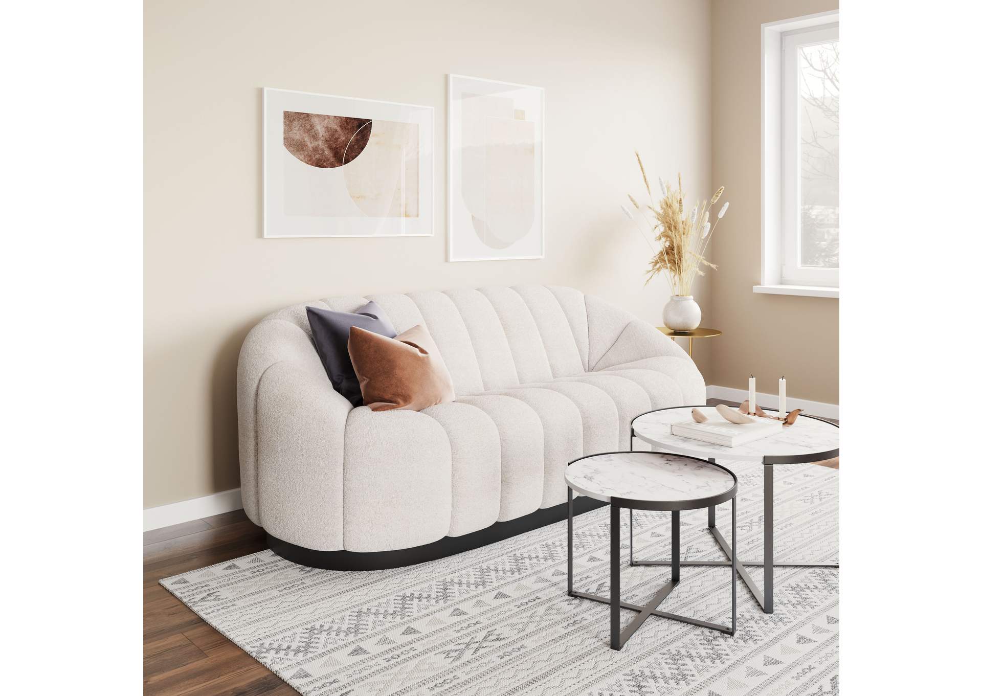 Bhutan Sofa Cream image 1