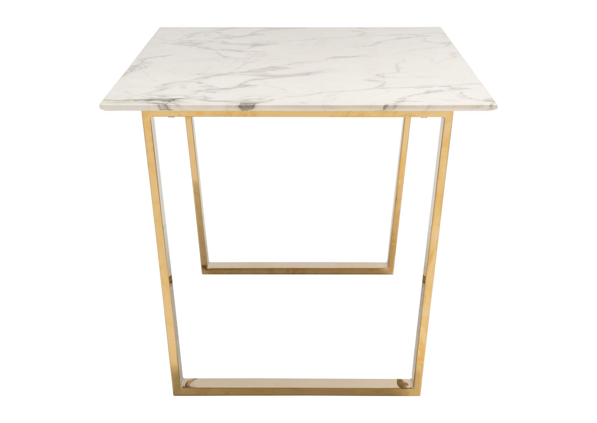 Atlas Dining Table White & Gold image 5