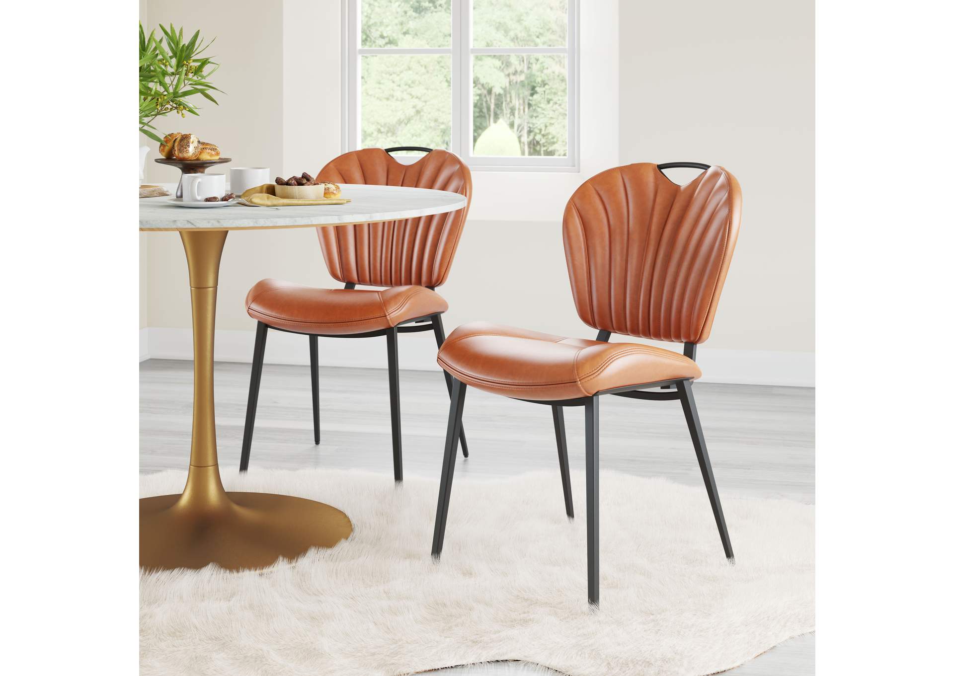 Terrence Dining Chair (Set Of 2) Vintage Brown image 1