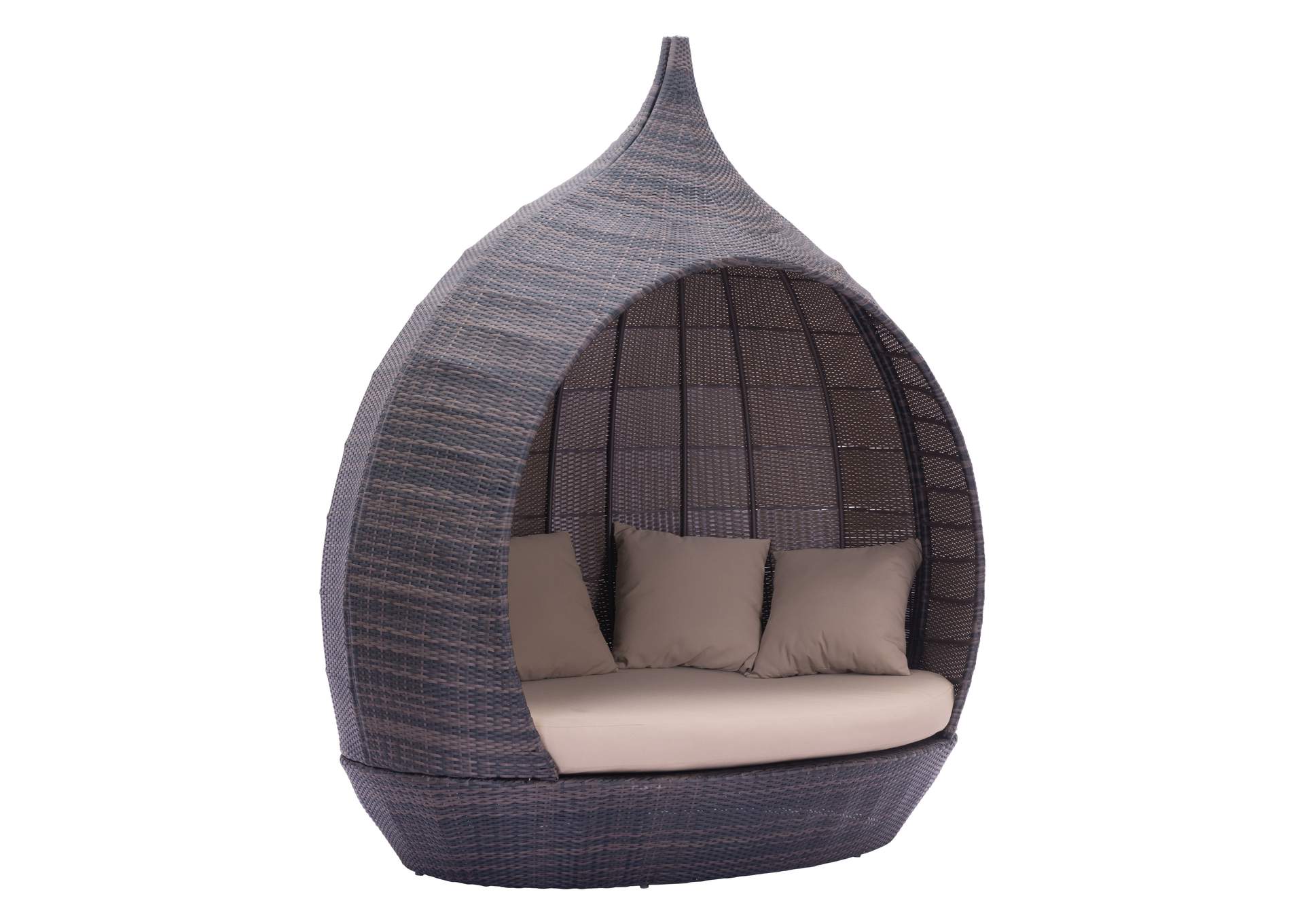 Martinique Outdoor Beach Daybed Brown & Beige image 4