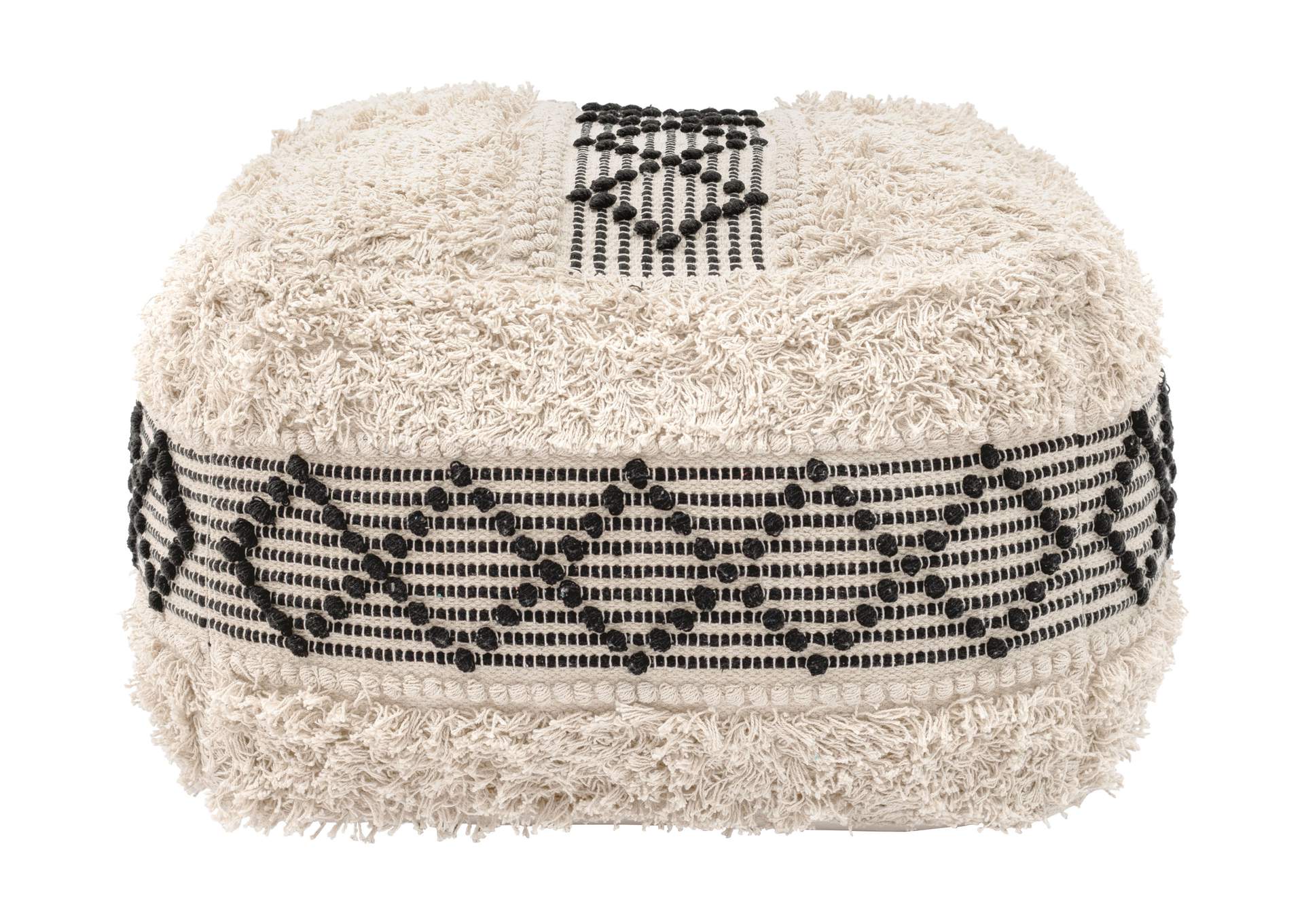 Pisco Ottoman Beige & Black image 3