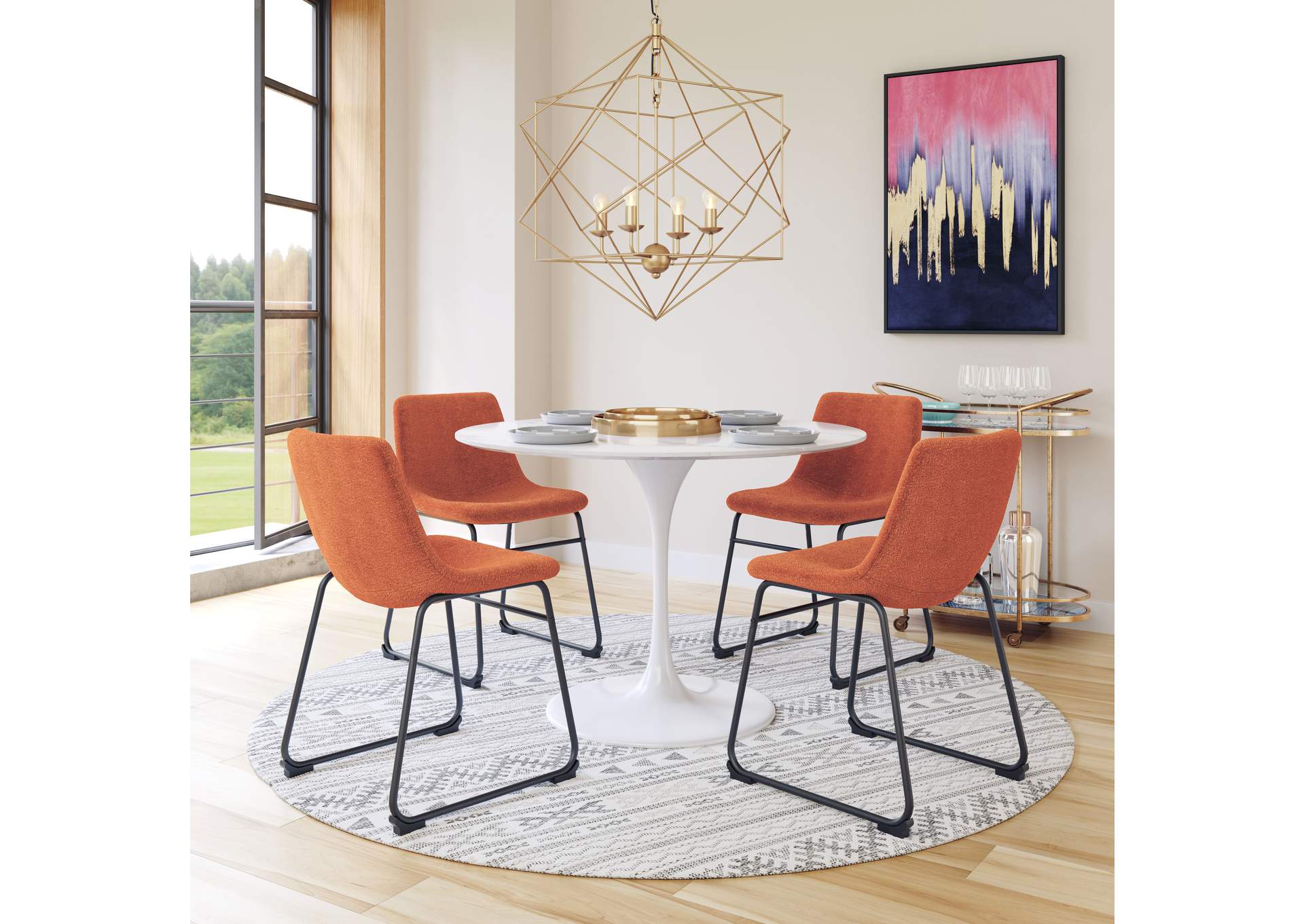 Smart Dining Chair (Set Of 2) Burnt Orange image 3