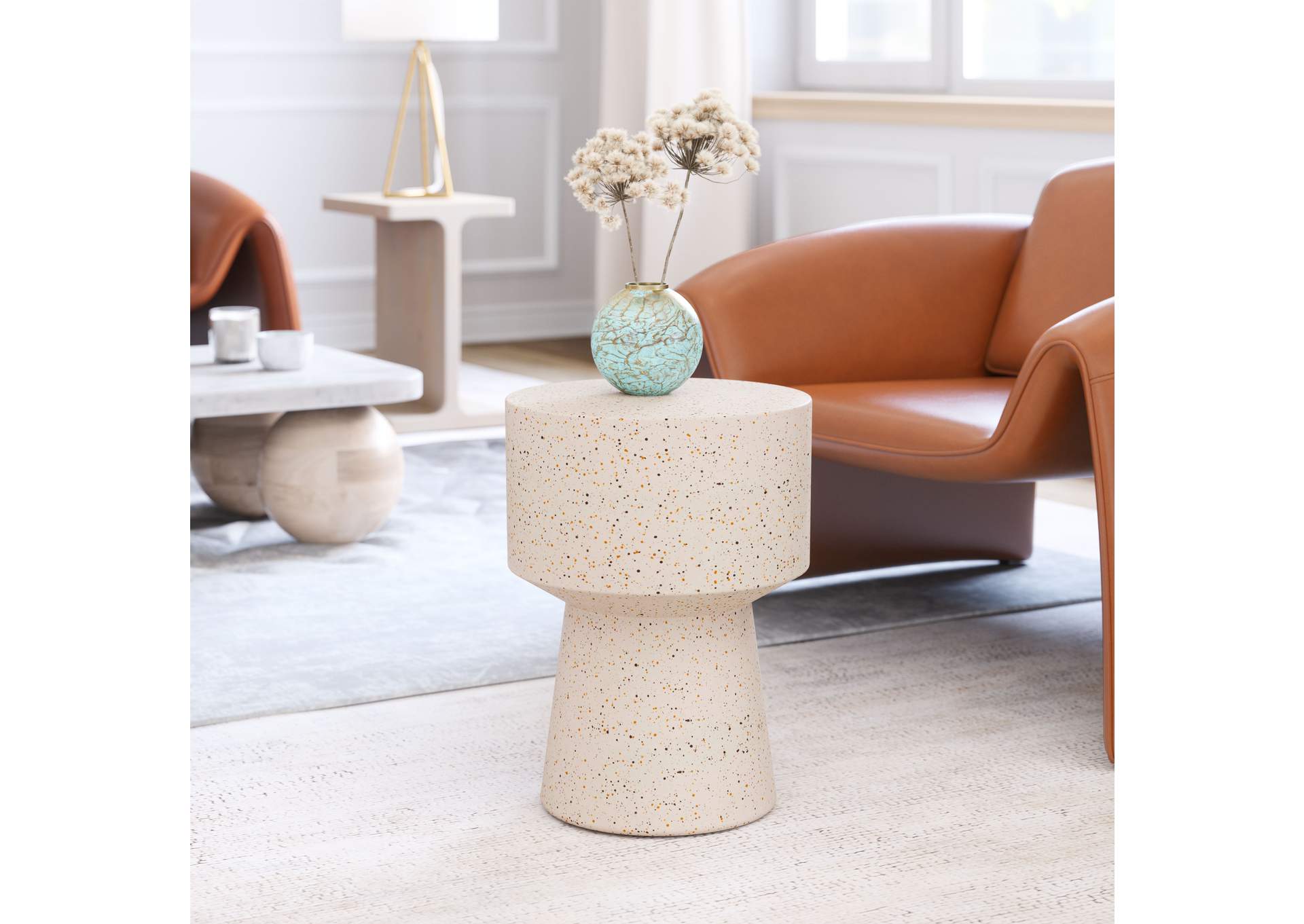 Masko Side Table Beige image 1