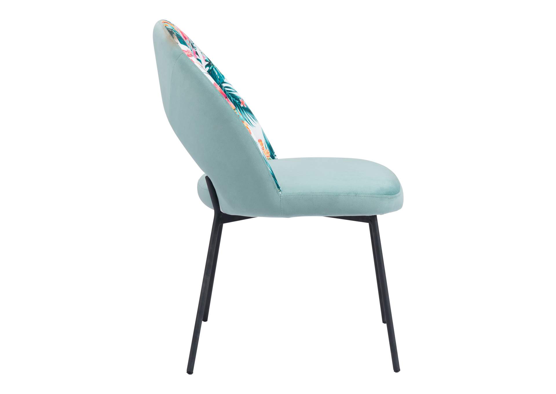 Bethpage Dining Chair (Set Of 2) Multicolor Print & Green image 6