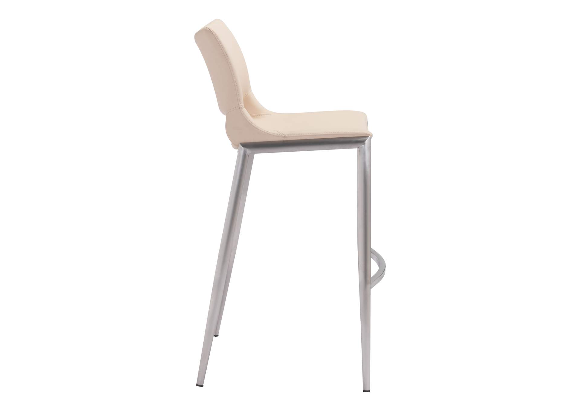 Ace Barstool (Set Of 2) Light Pink & Silver image 5