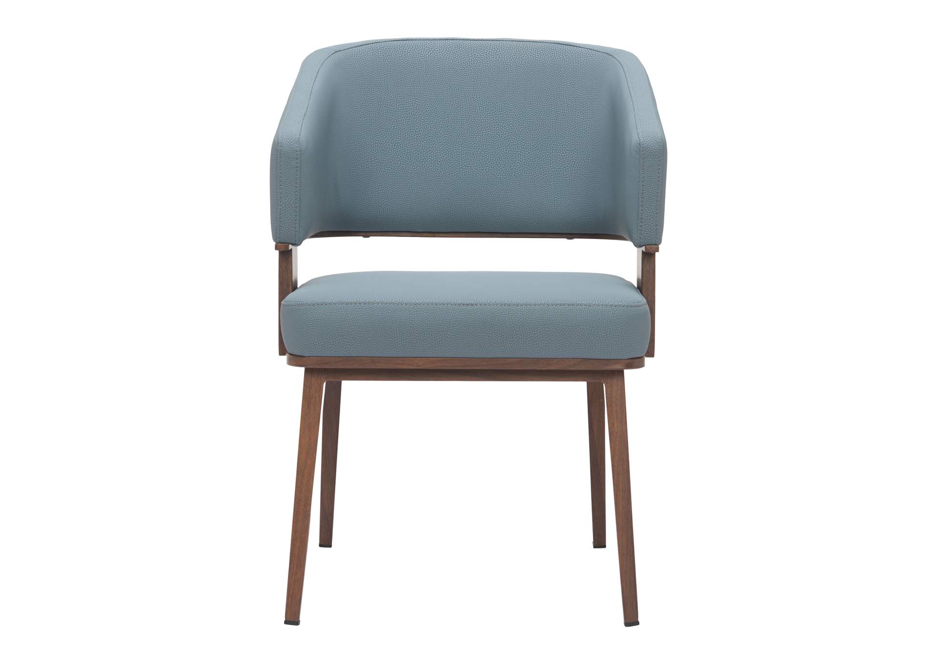 Poise Dining Chair Azure Gray & Walnut image 4