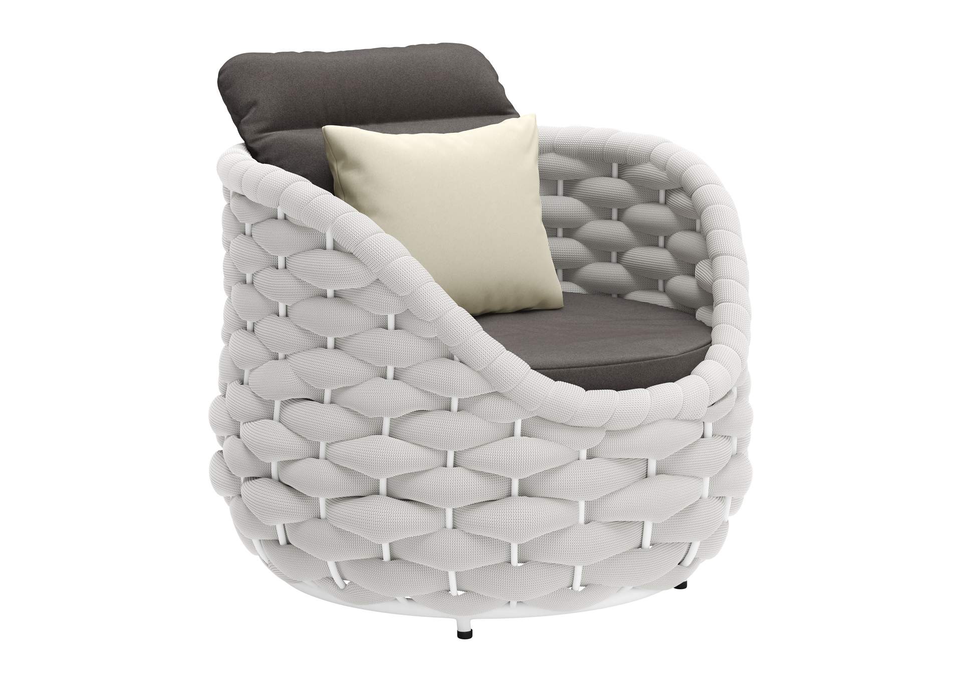 Coral Reef Outdoor Accent Chair Gray image 8