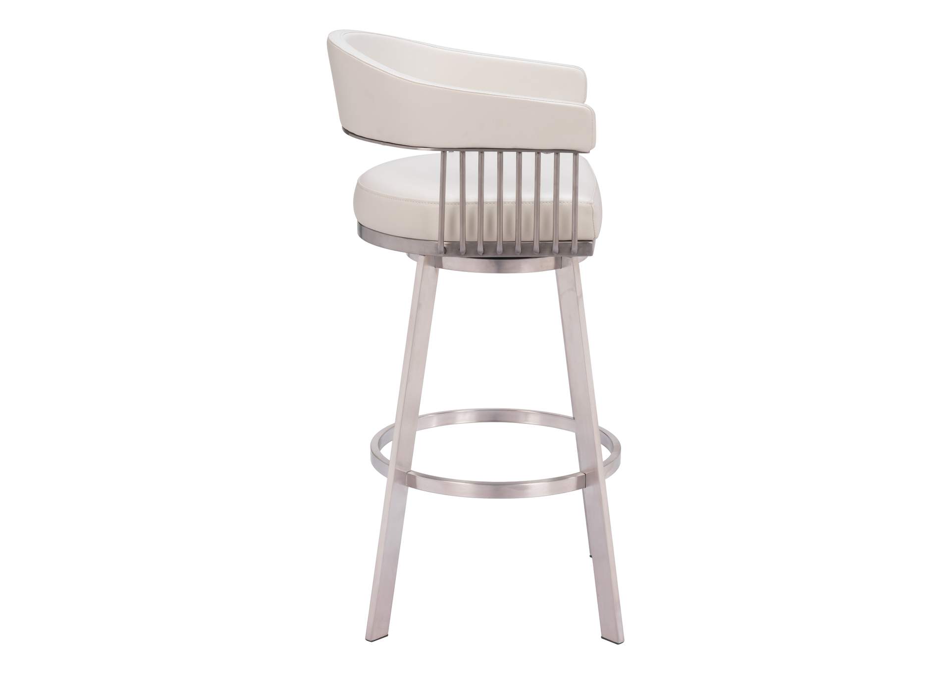 Bantry Swivel Barstool White image 3