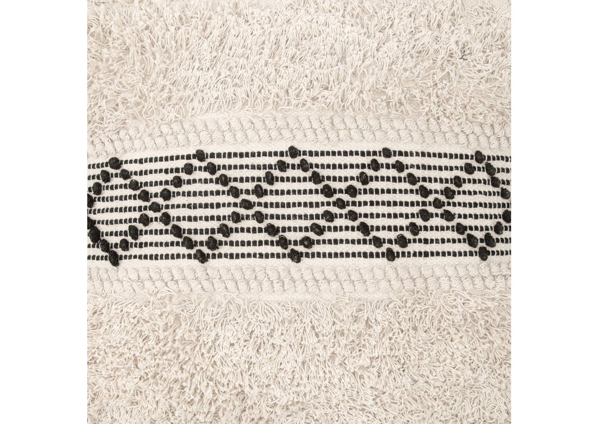 Pisco Ottoman Beige & Black image 5
