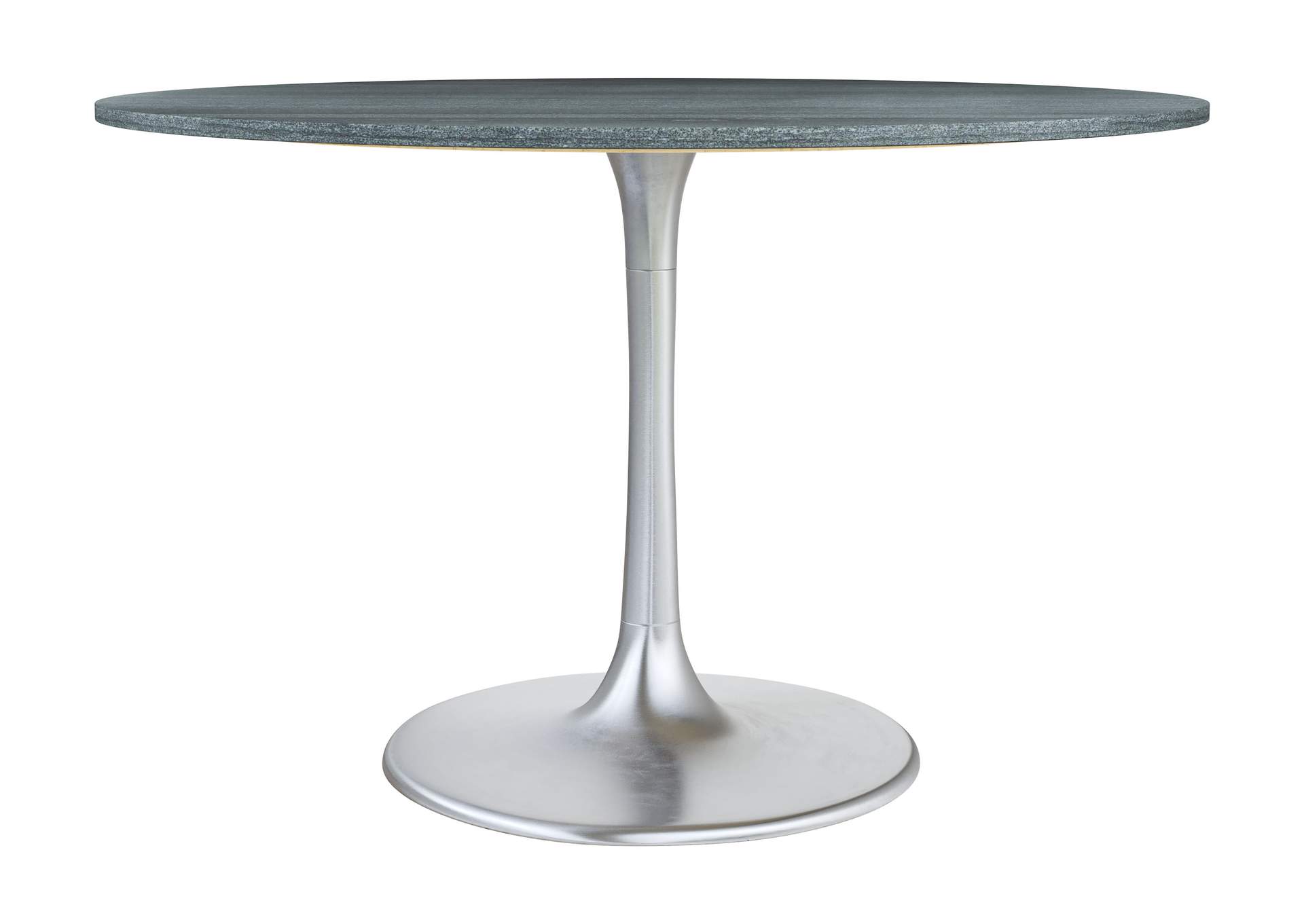 Metropolis Dining Table Gray & Silver image 4