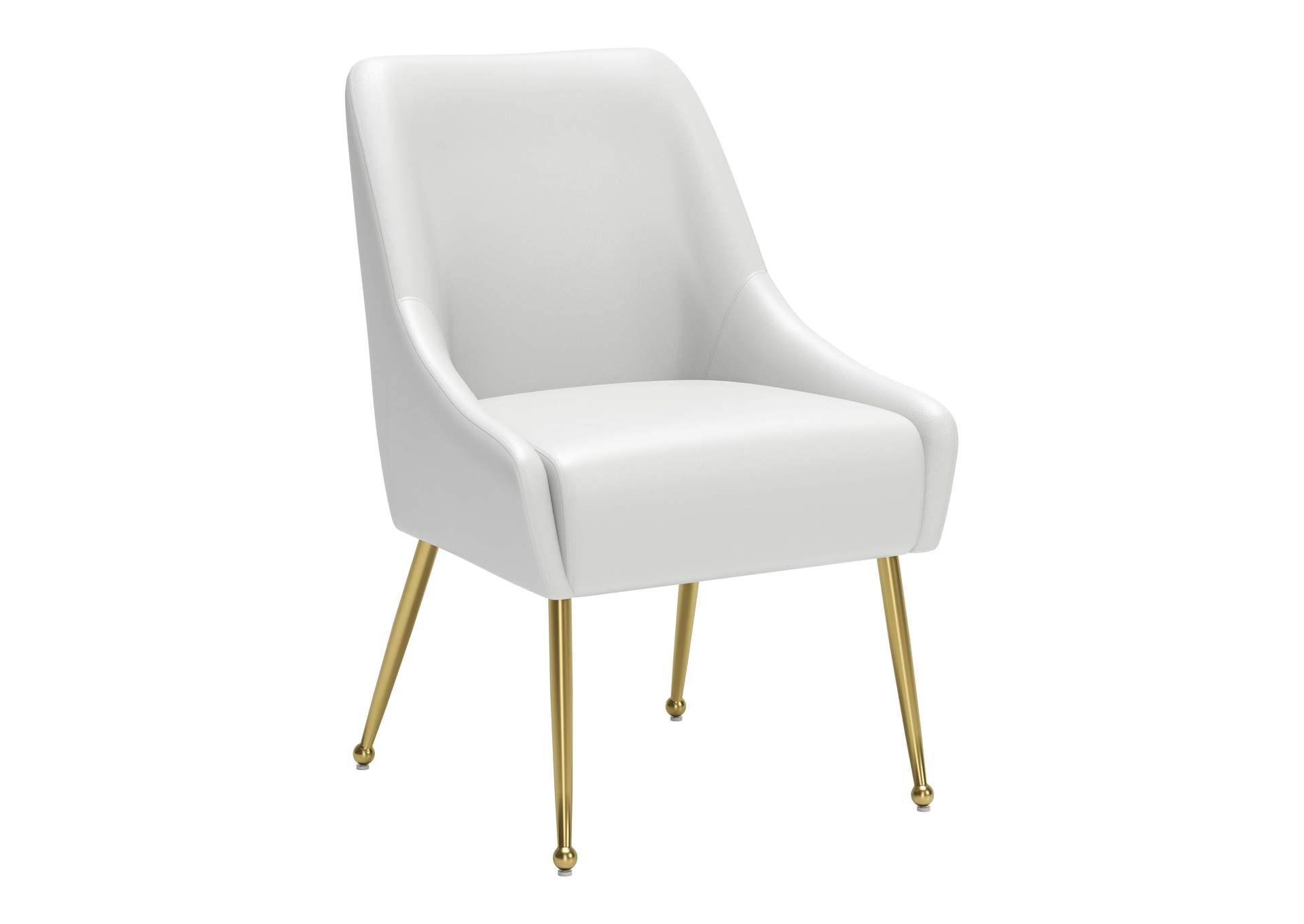 Maxine Dining Chair White & Gold image 4