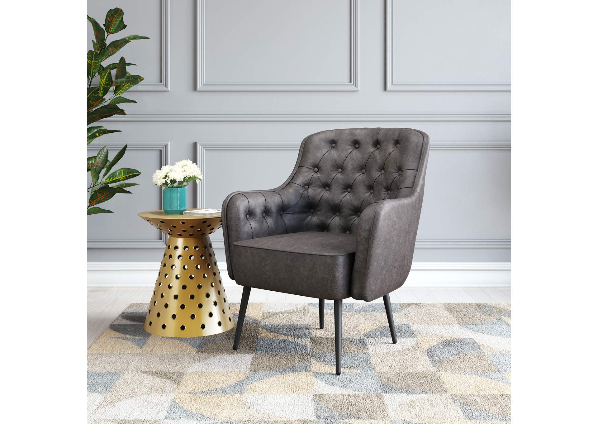 Tasmania Accent Chair Vintage Black