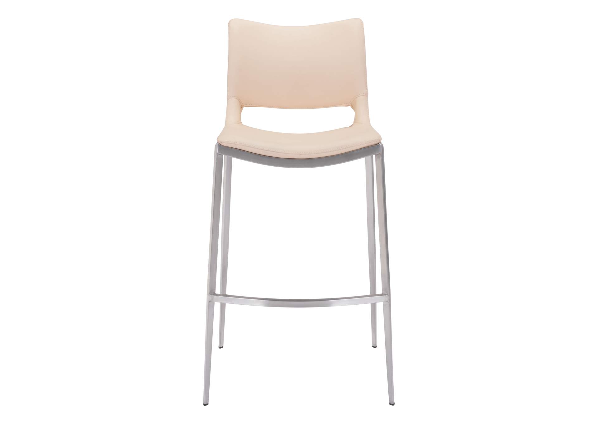 Ace Barstool (Set Of 2) Light Pink & Silver image 6