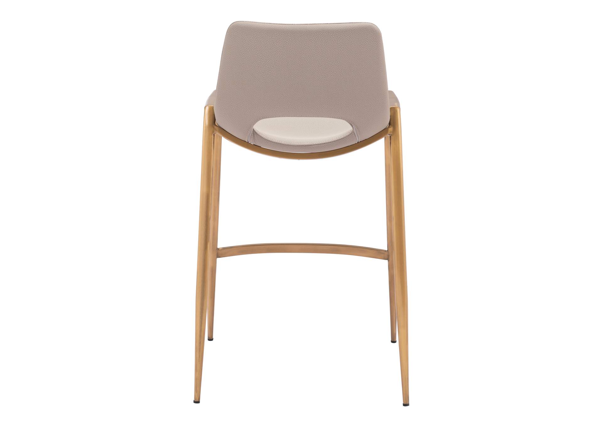 Desi Counter Stool (Set Of 2) Beige & Gold image 7